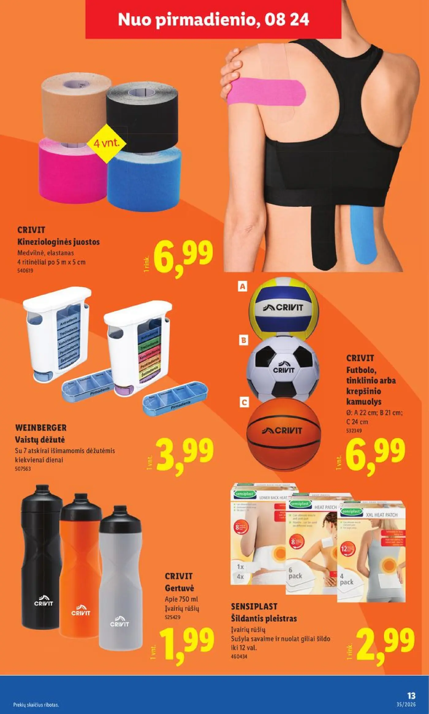 Naujas Lidl nuolaidų leidinys - NE MAISTO PREKIŲ PASIŪLYMAI Nr.35 – 13 puslapis