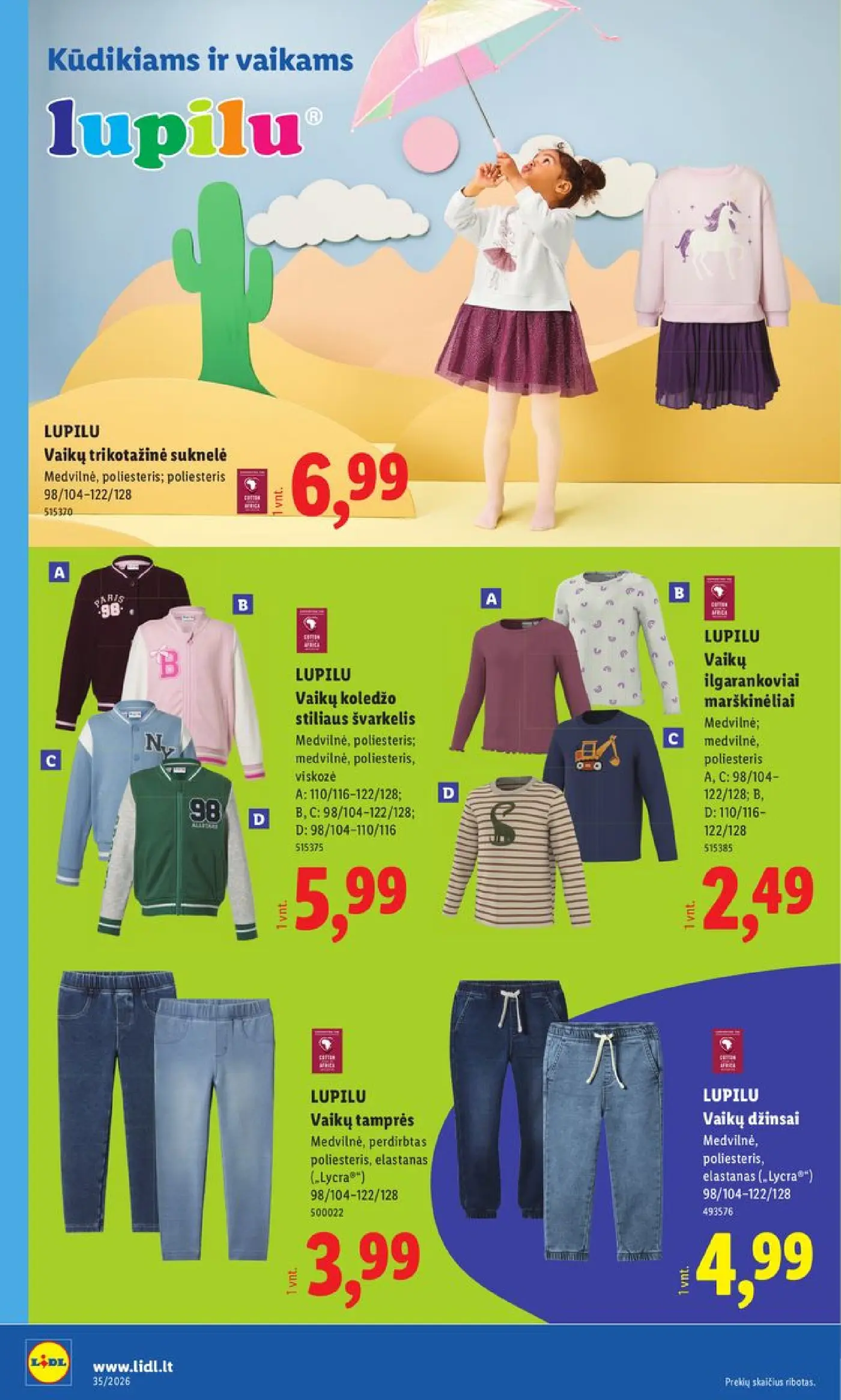 Naujas Lidl nuolaidų leidinys - NE MAISTO PREKIŲ PASIŪLYMAI Nr.35 – 16 puslapis