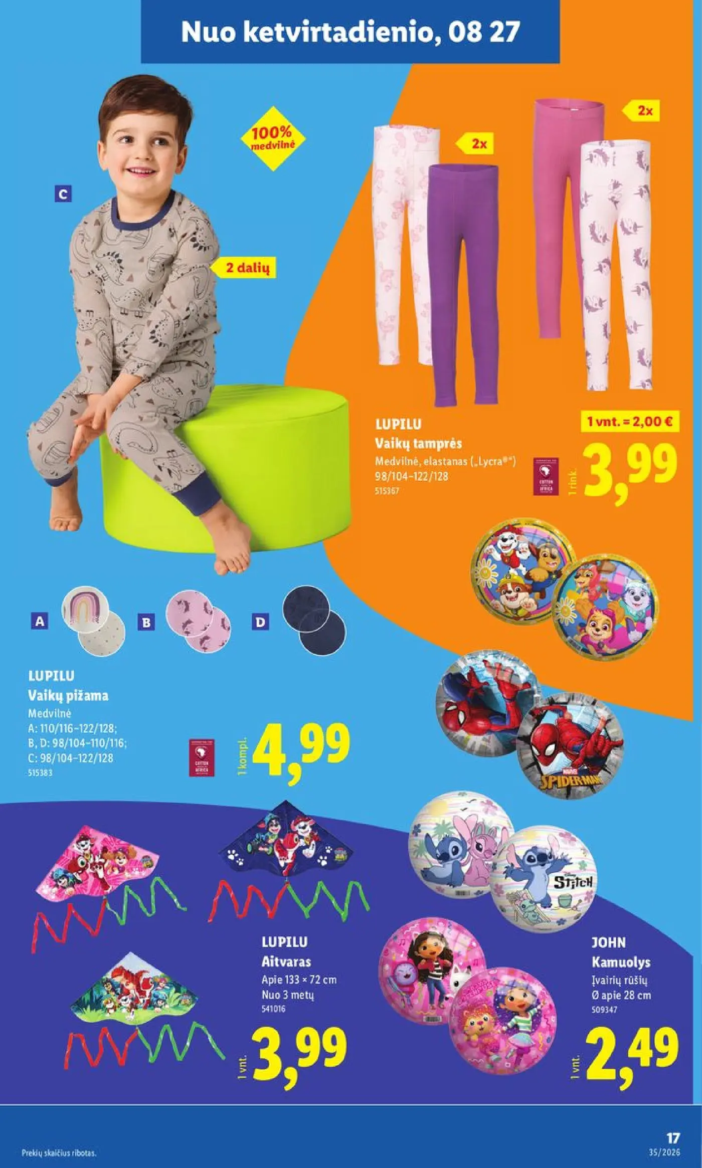 Naujas Lidl nuolaidų leidinys - NE MAISTO PREKIŲ PASIŪLYMAI Nr.35 – 17 puslapis