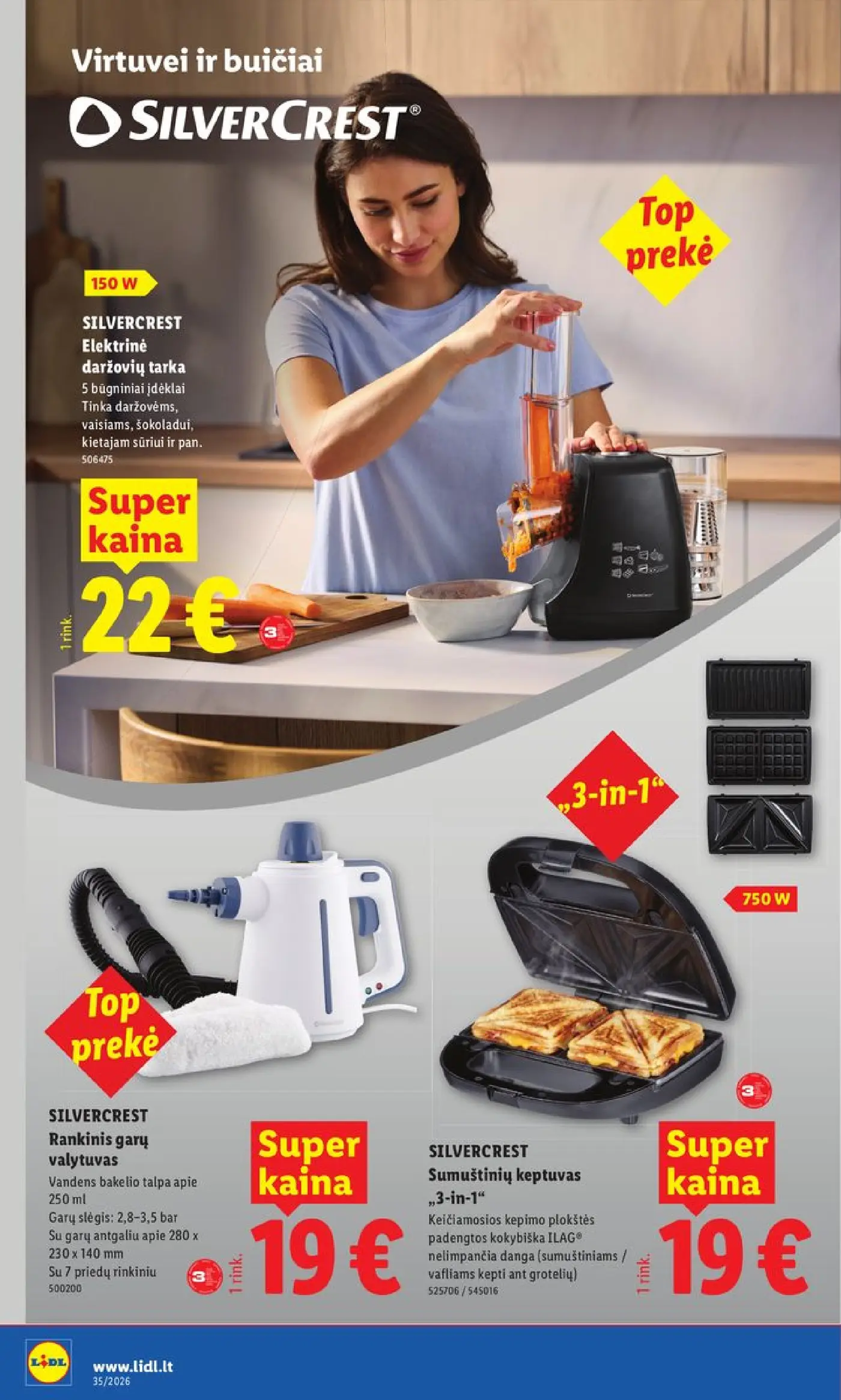 Naujas Lidl nuolaidų leidinys - NE MAISTO PREKIŲ PASIŪLYMAI Nr.35 – 2 puslapis