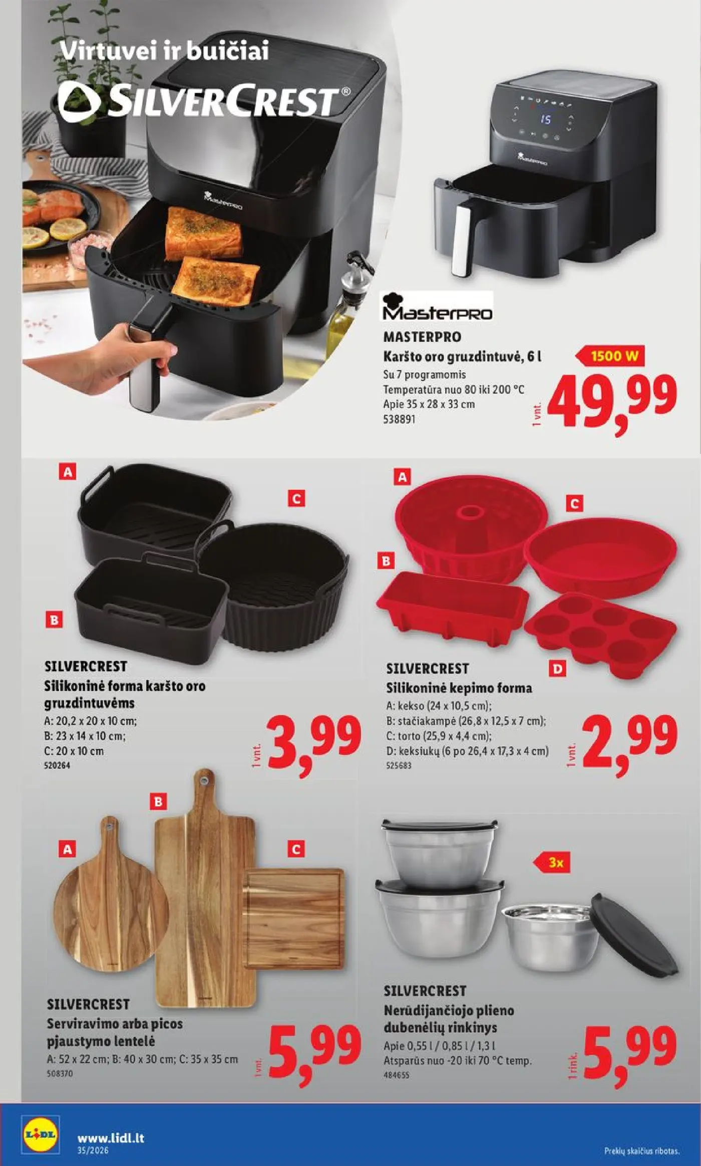 Naujas Lidl nuolaidų leidinys - NE MAISTO PREKIŲ PASIŪLYMAI Nr.35 – 4 puslapis