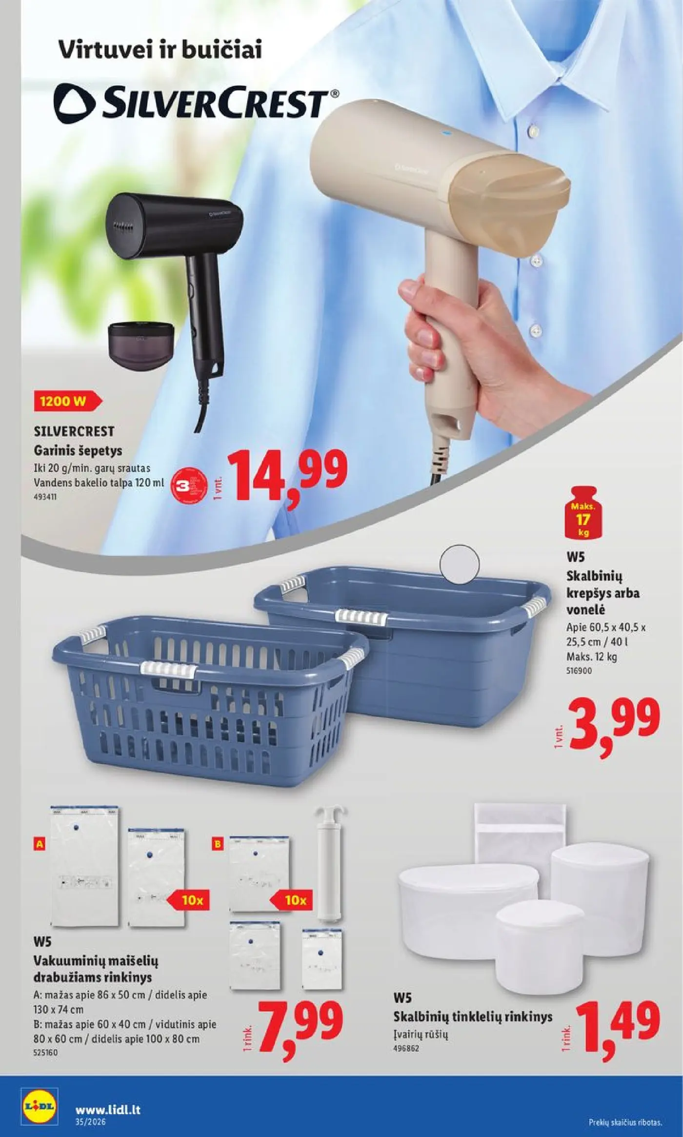 Naujas Lidl nuolaidų leidinys - NE MAISTO PREKIŲ PASIŪLYMAI Nr.35 – 6 puslapis