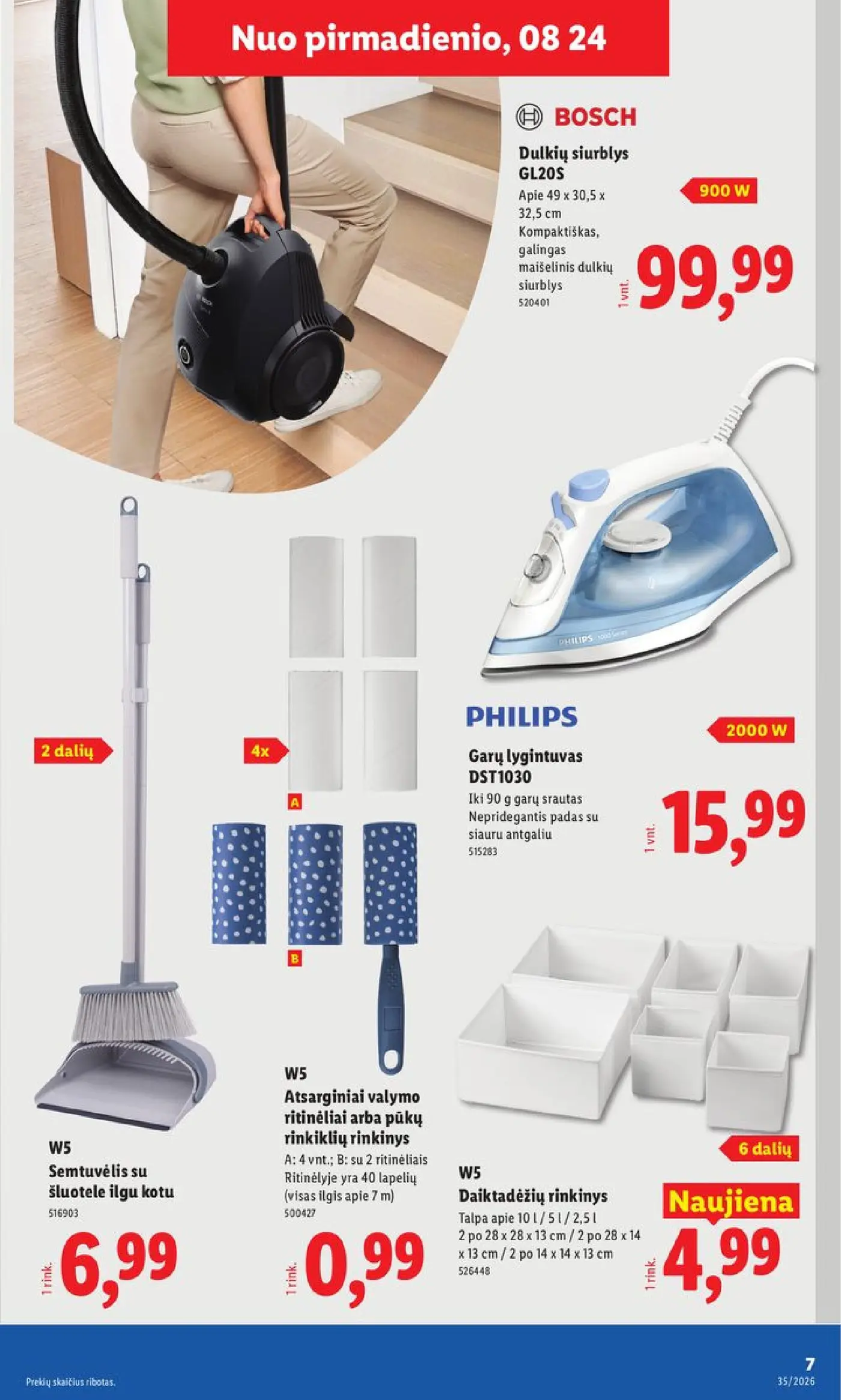 Naujas Lidl nuolaidų leidinys - NE MAISTO PREKIŲ PASIŪLYMAI Nr.35 – 7 puslapis