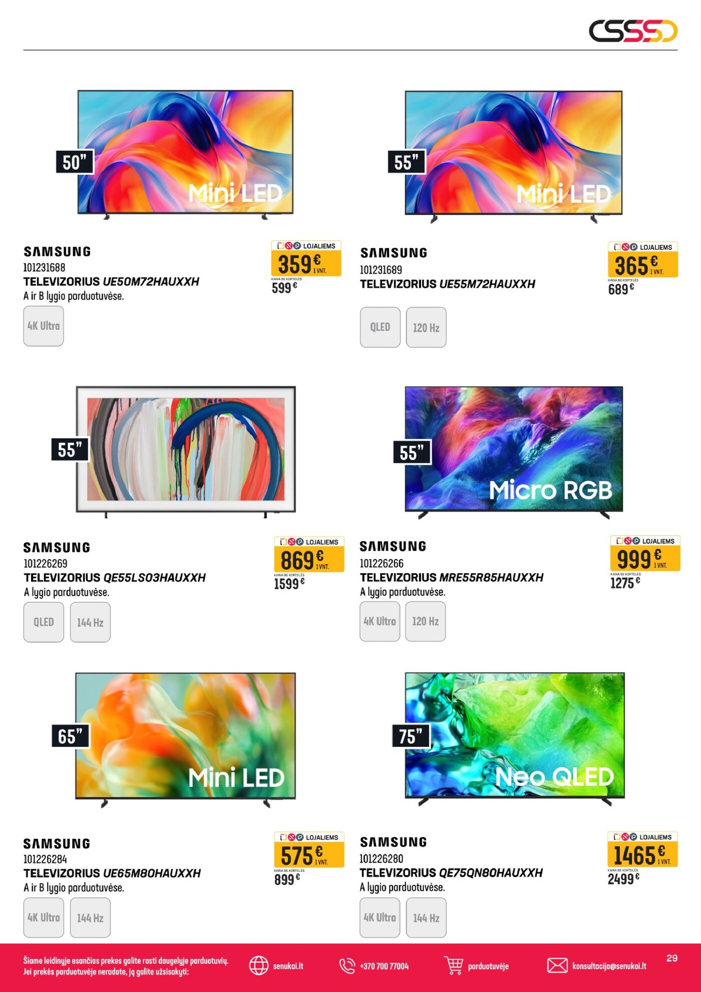 Naujas Senukai nuolaidų leidinys - Leidinys Nr. 32 – 29 puslapis
