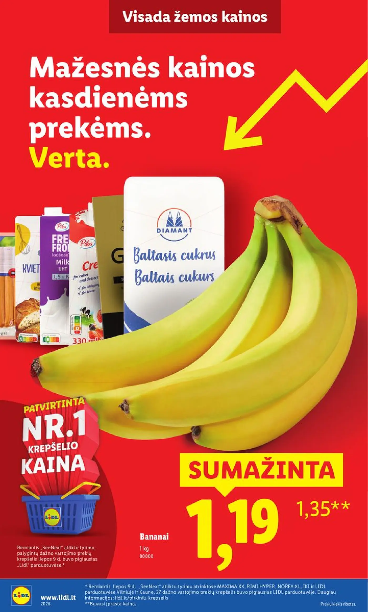 Naujas Lidl nuolaidų leidinys - Nr. 1 pažadas Jums Toliau mažiname produktų kainas.* – 12 puslapis