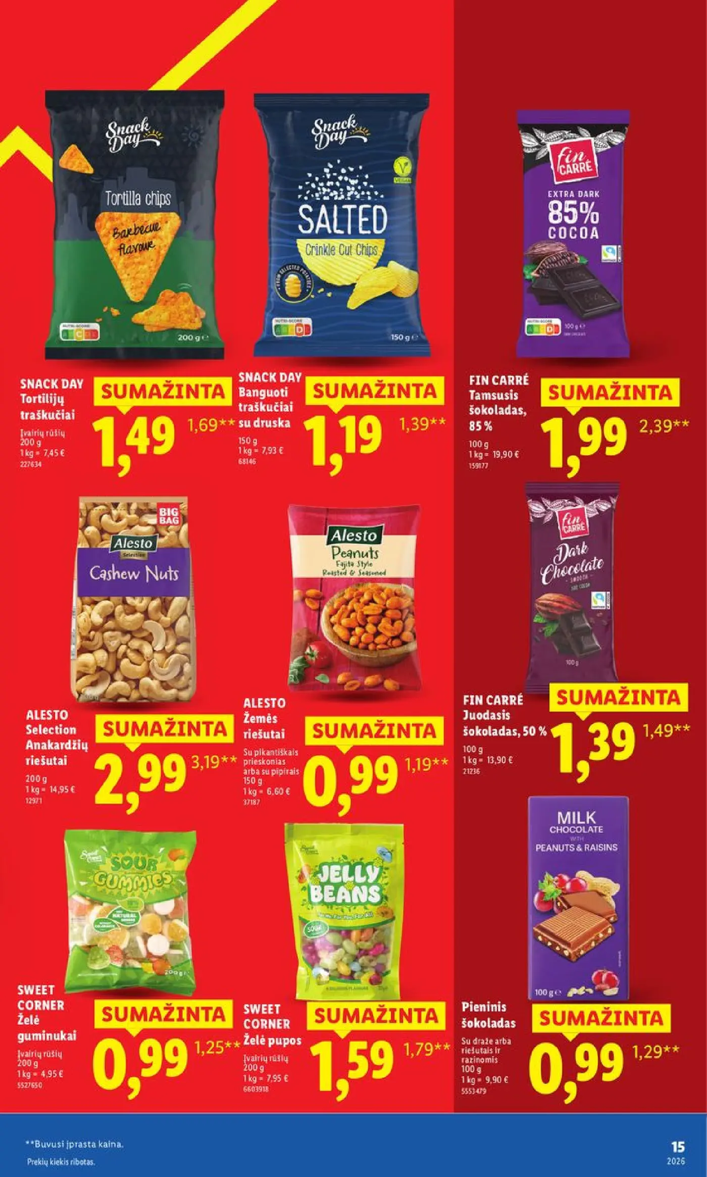 Naujas Lidl nuolaidų leidinys - Nr. 1 pažadas Jums Toliau mažiname produktų kainas.* – 15 puslapis