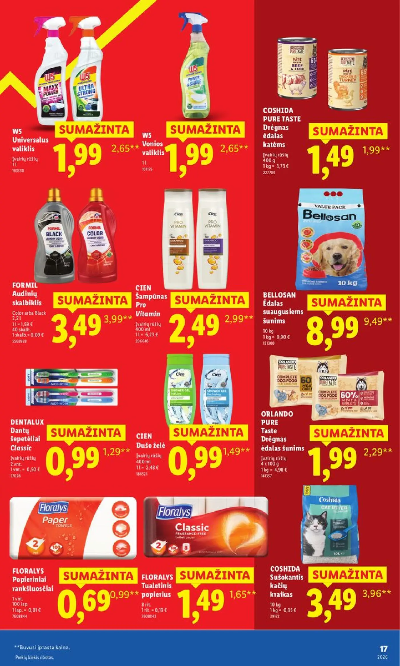 Naujas Lidl nuolaidų leidinys - Nr. 1 pažadas Jums Toliau mažiname produktų kainas.* – 17 puslapis