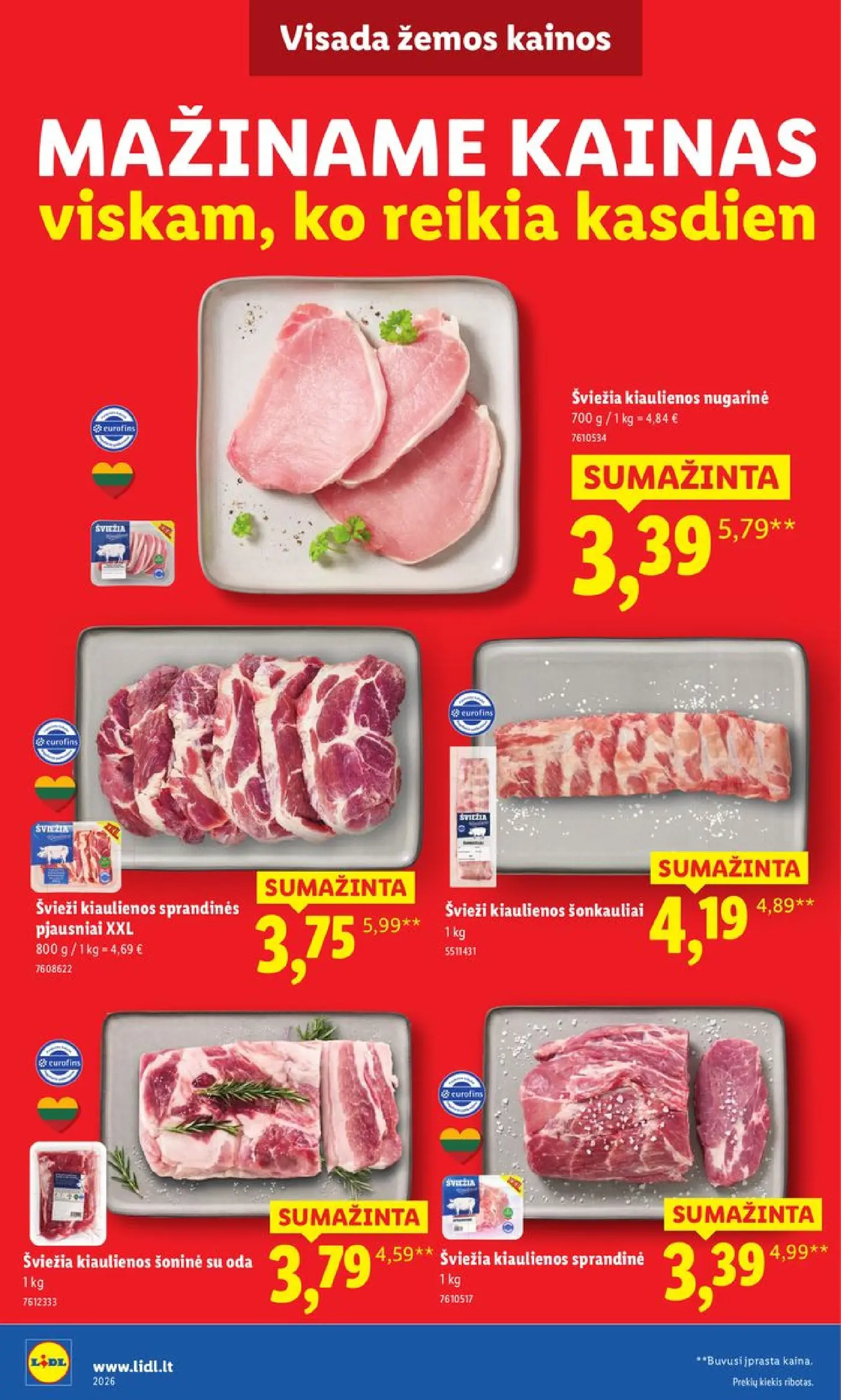 Naujas Lidl nuolaidų leidinys - Nr. 1 pažadas Jums Toliau mažiname produktų kainas.* – 6 puslapis
