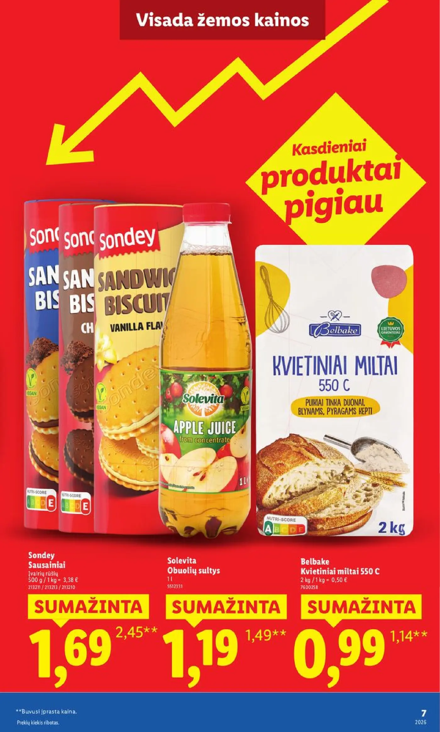 Naujas Lidl nuolaidų leidinys - Nr. 1 pažadas Jums Toliau mažiname produktų kainas.* – 7 puslapis