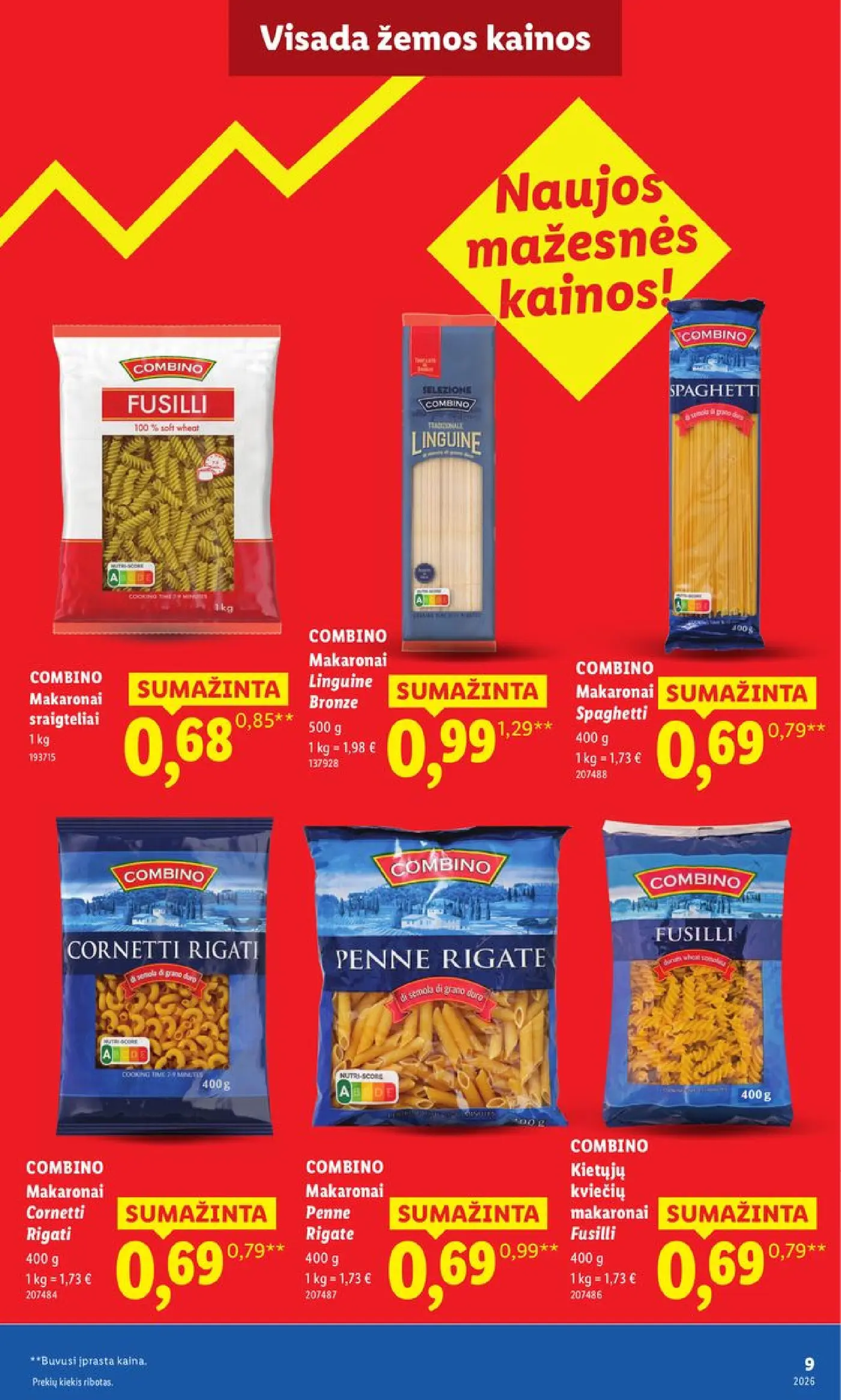 Naujas Lidl nuolaidų leidinys - Nr. 1 pažadas Jums Toliau mažiname produktų kainas.* – 9 puslapis