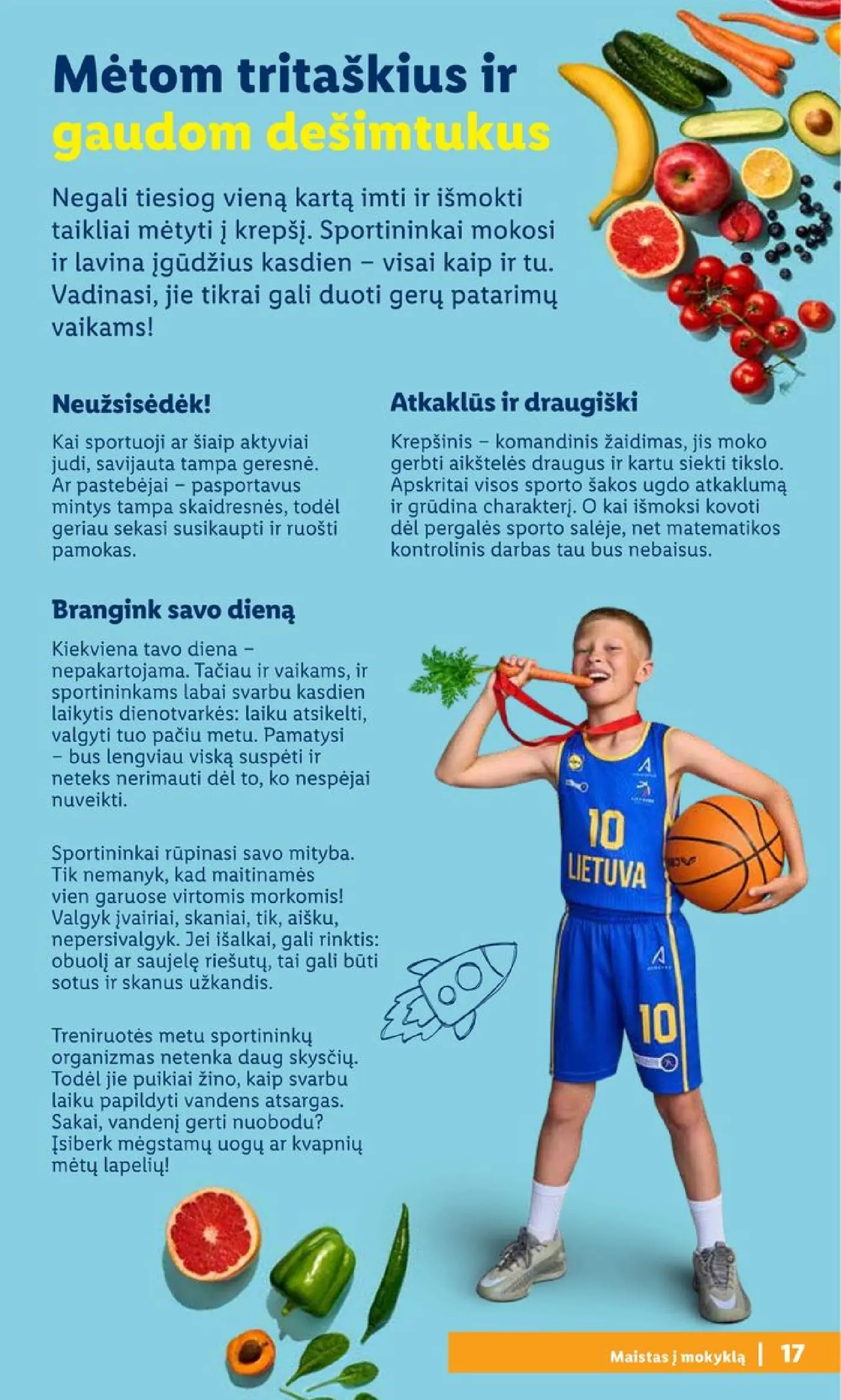 Naujas Lidl nuolaidų leidinys - Atgal į mokyklą Mokyklos prekių katalogas 2026 Nr.30 – 17 puslapis