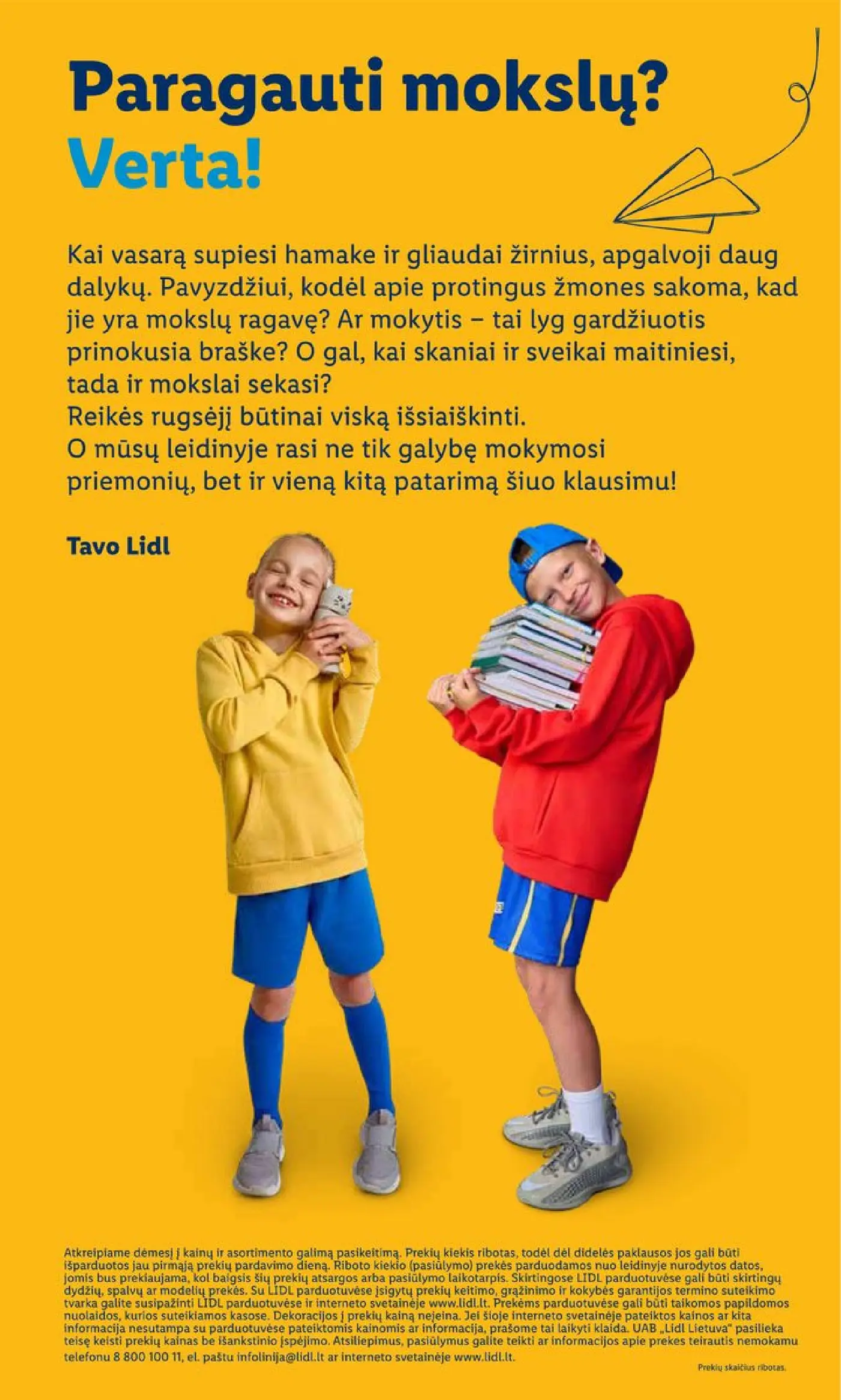 Naujas Lidl nuolaidų leidinys - Atgal į mokyklą Mokyklos prekių katalogas 2026 Nr.30 – 2 puslapis