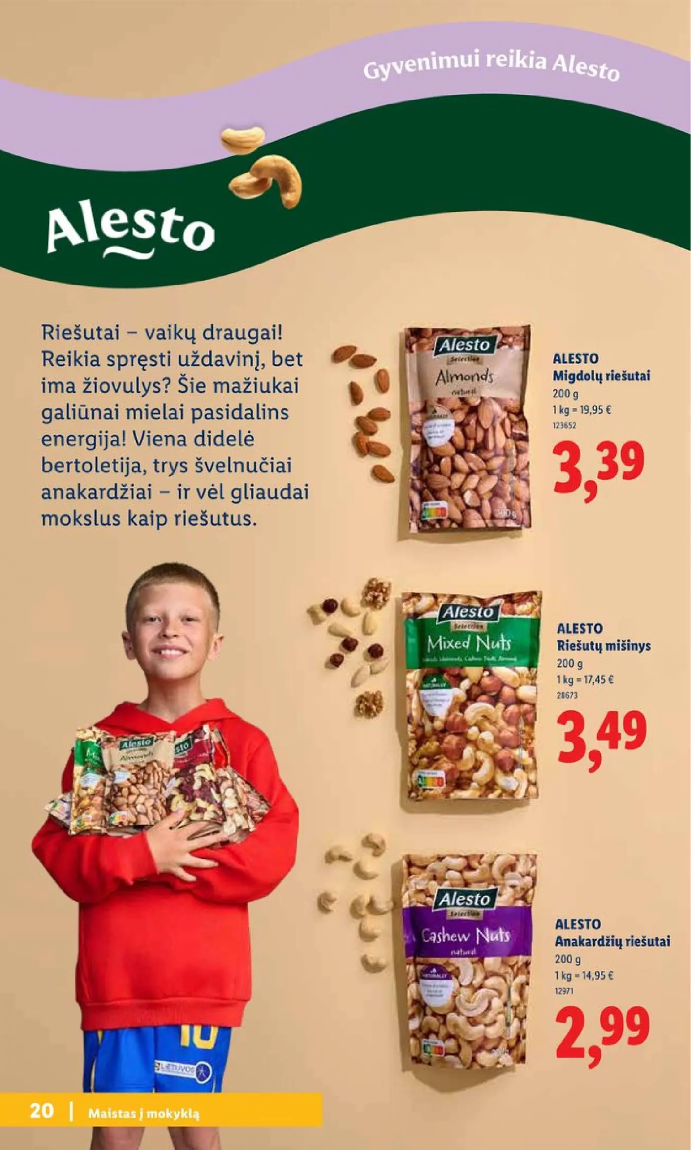 Naujas Lidl nuolaidų leidinys - Atgal į mokyklą Mokyklos prekių katalogas 2026 Nr.30 – 20 puslapis