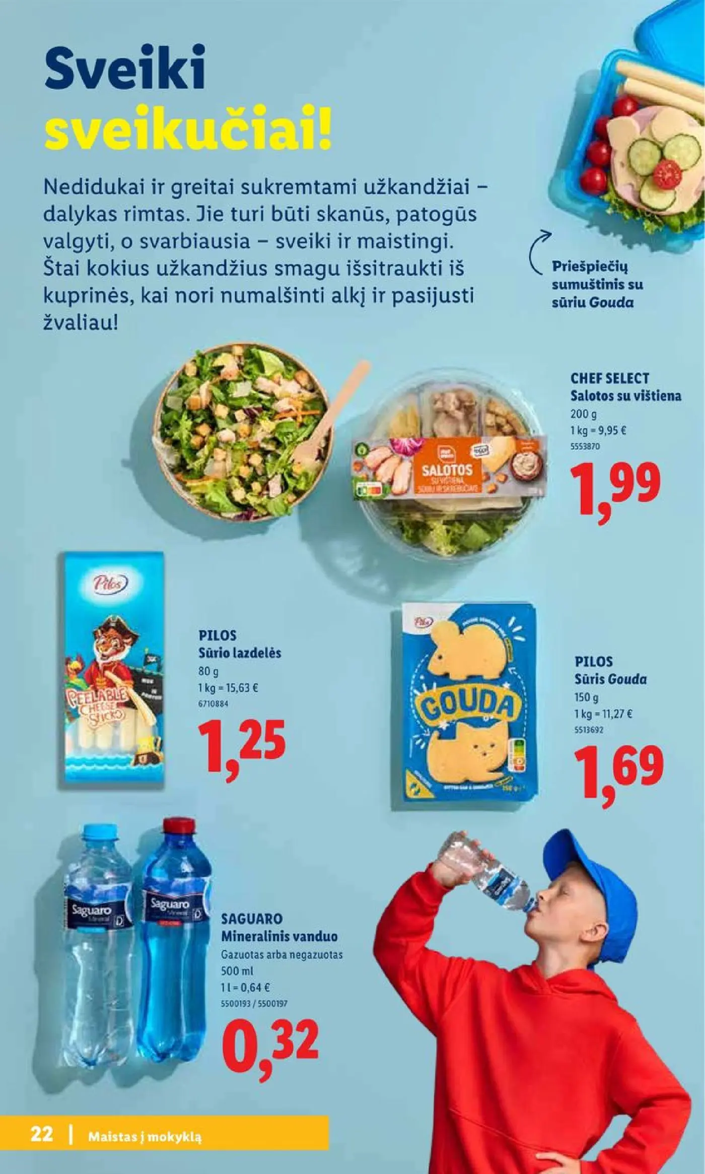Naujas Lidl nuolaidų leidinys - Atgal į mokyklą Mokyklos prekių katalogas 2026 Nr.30 – 22 puslapis