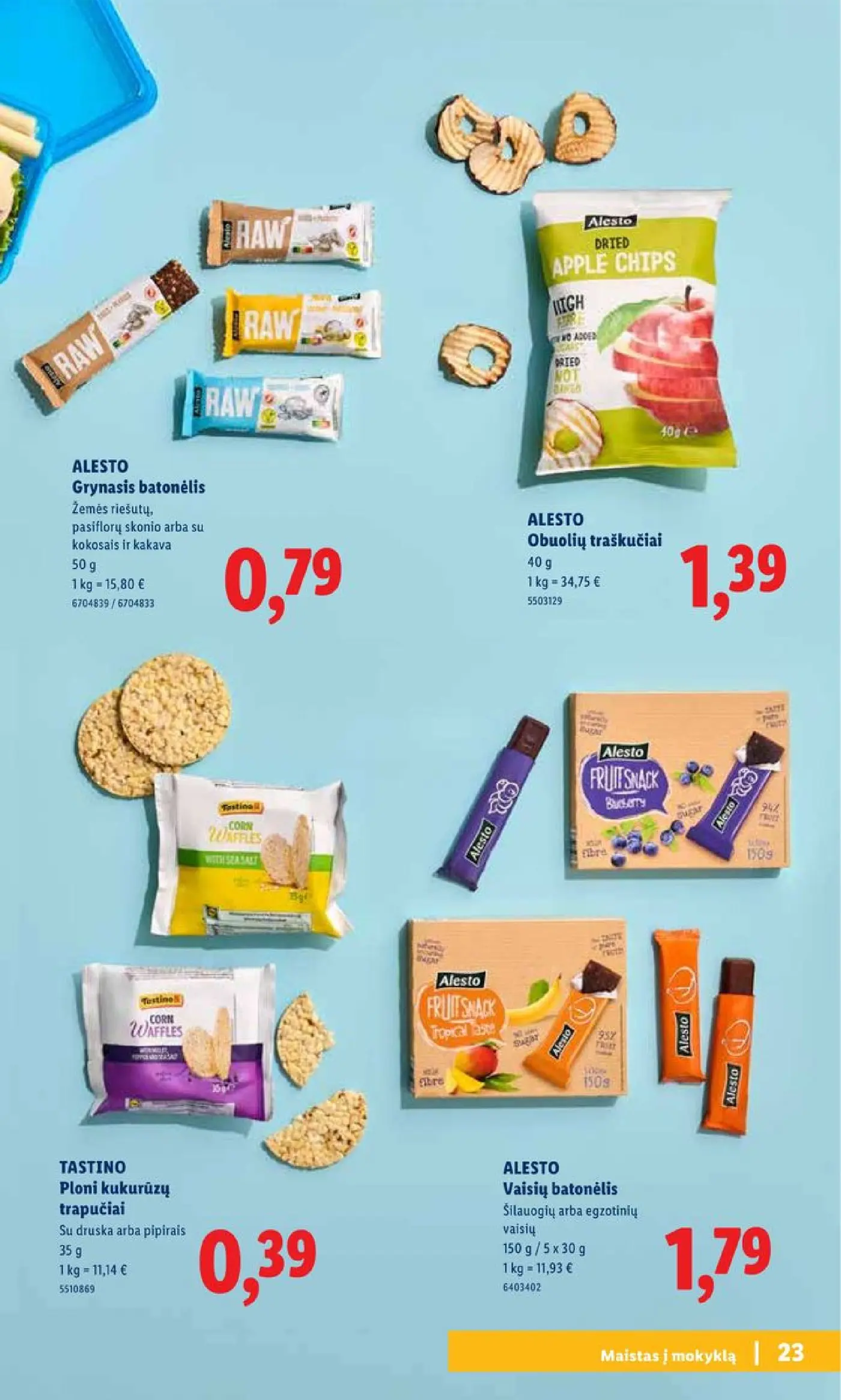 Naujas Lidl nuolaidų leidinys - Atgal į mokyklą Mokyklos prekių katalogas 2026 Nr.30 – 23 puslapis