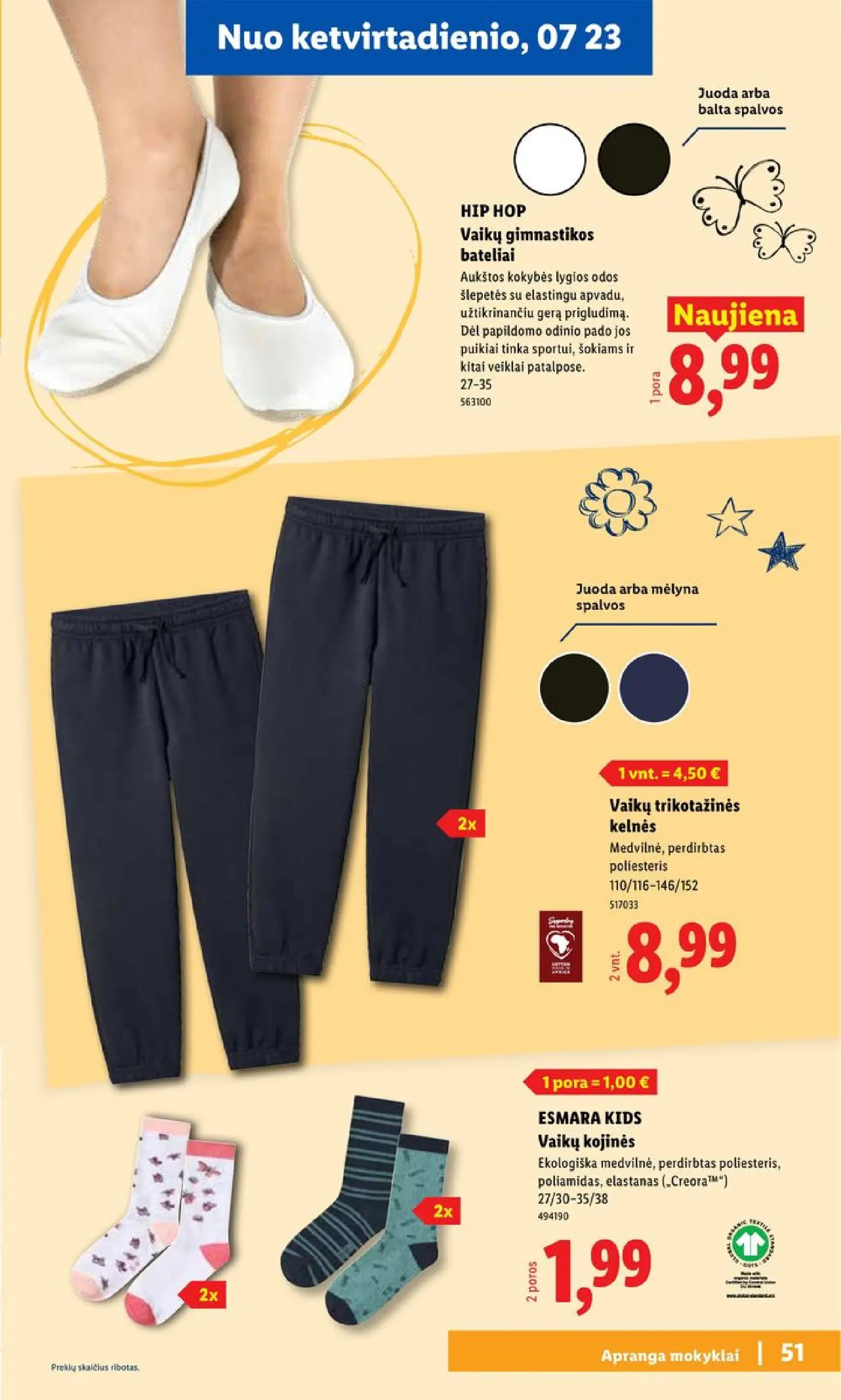 Naujas Lidl nuolaidų leidinys - Atgal į mokyklą Mokyklos prekių katalogas 2026 Nr.30 – 51 puslapis