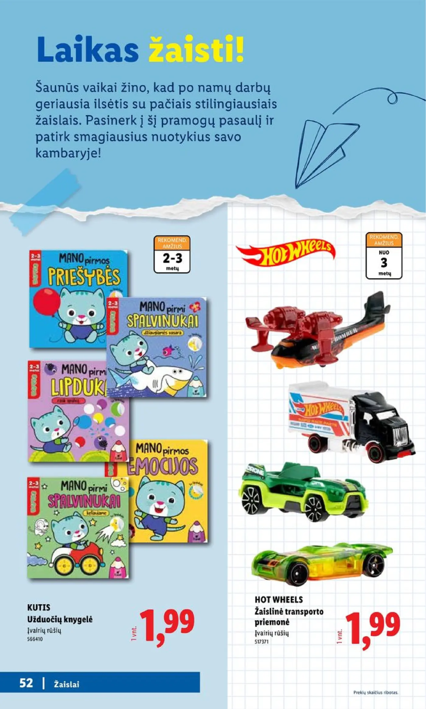 Naujas Lidl nuolaidų leidinys - Atgal į mokyklą Mokyklos prekių katalogas 2026 Nr.30 – 52 puslapis