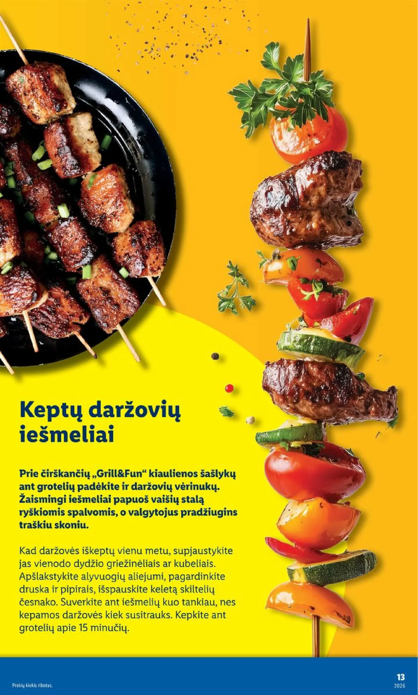 Naujas Lidl nuolaidų leidinys - Grilio katalogas Nuo pirmadienio, 04 06 Nr.15 – 13 puslapis