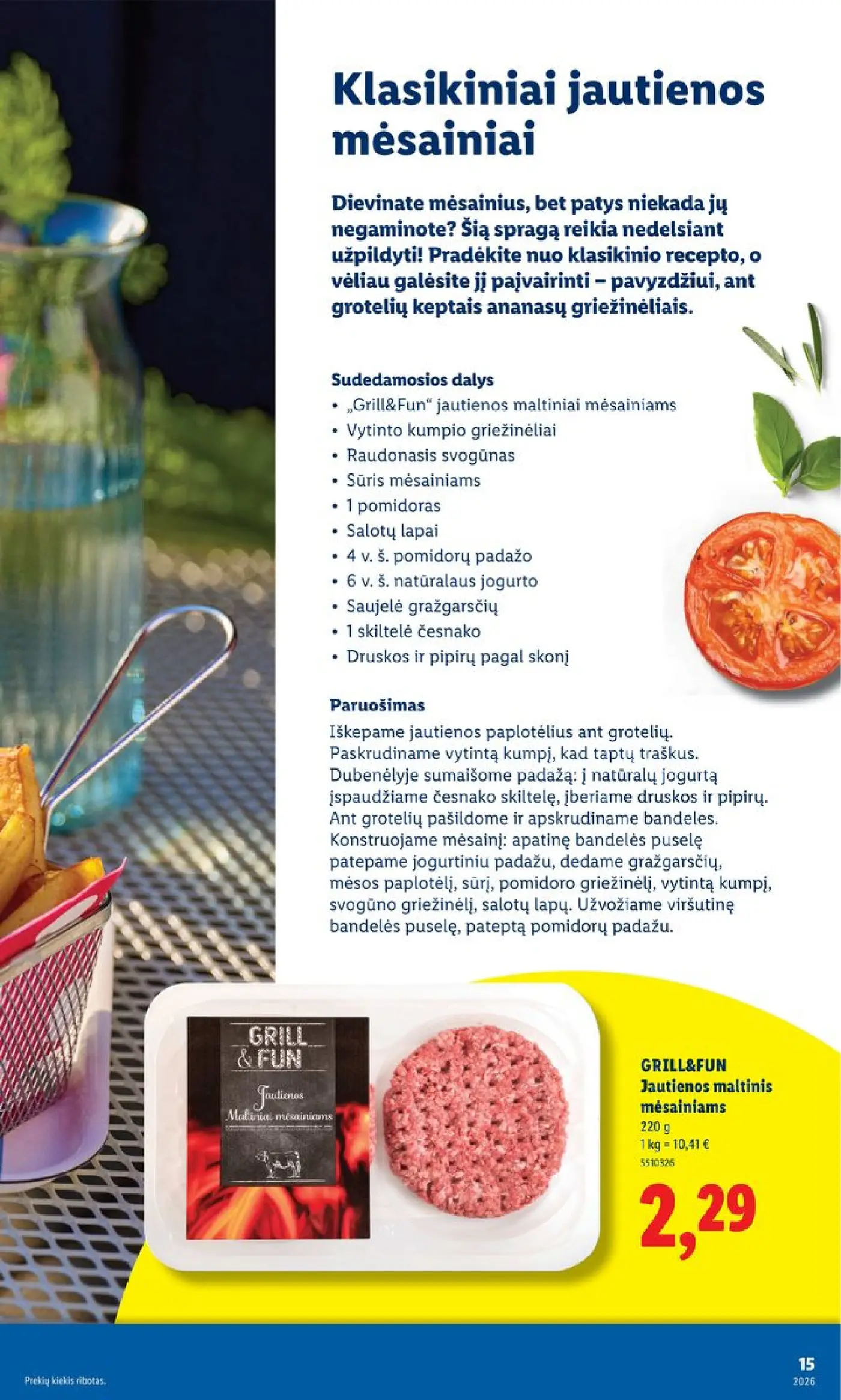 Naujas Lidl nuolaidų leidinys - Grilio katalogas Nuo pirmadienio, 04 06 Nr.15 – 15 puslapis