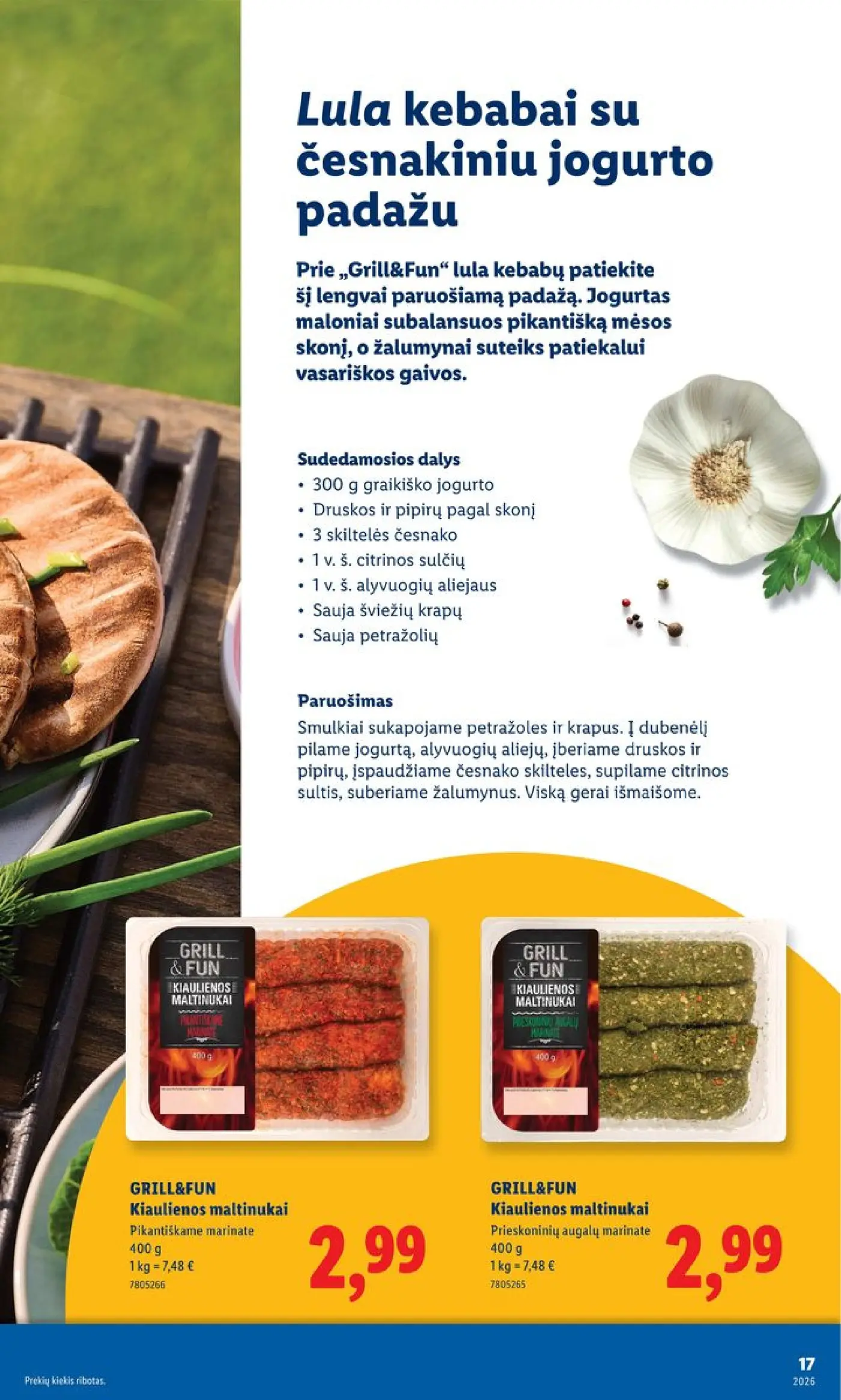 Naujas Lidl nuolaidų leidinys - Grilio katalogas Nuo pirmadienio, 04 06 Nr.15 – 17 puslapis