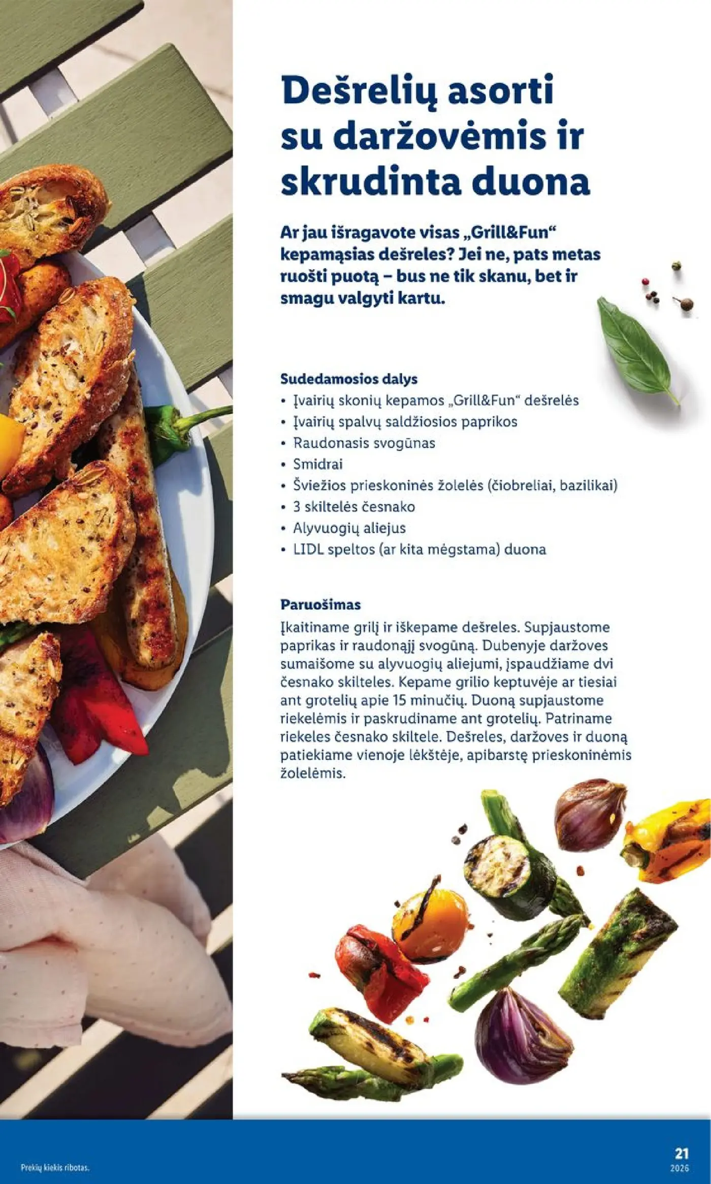 Naujas Lidl nuolaidų leidinys - Grilio katalogas Nuo pirmadienio, 04 06 Nr.15 – 21 puslapis