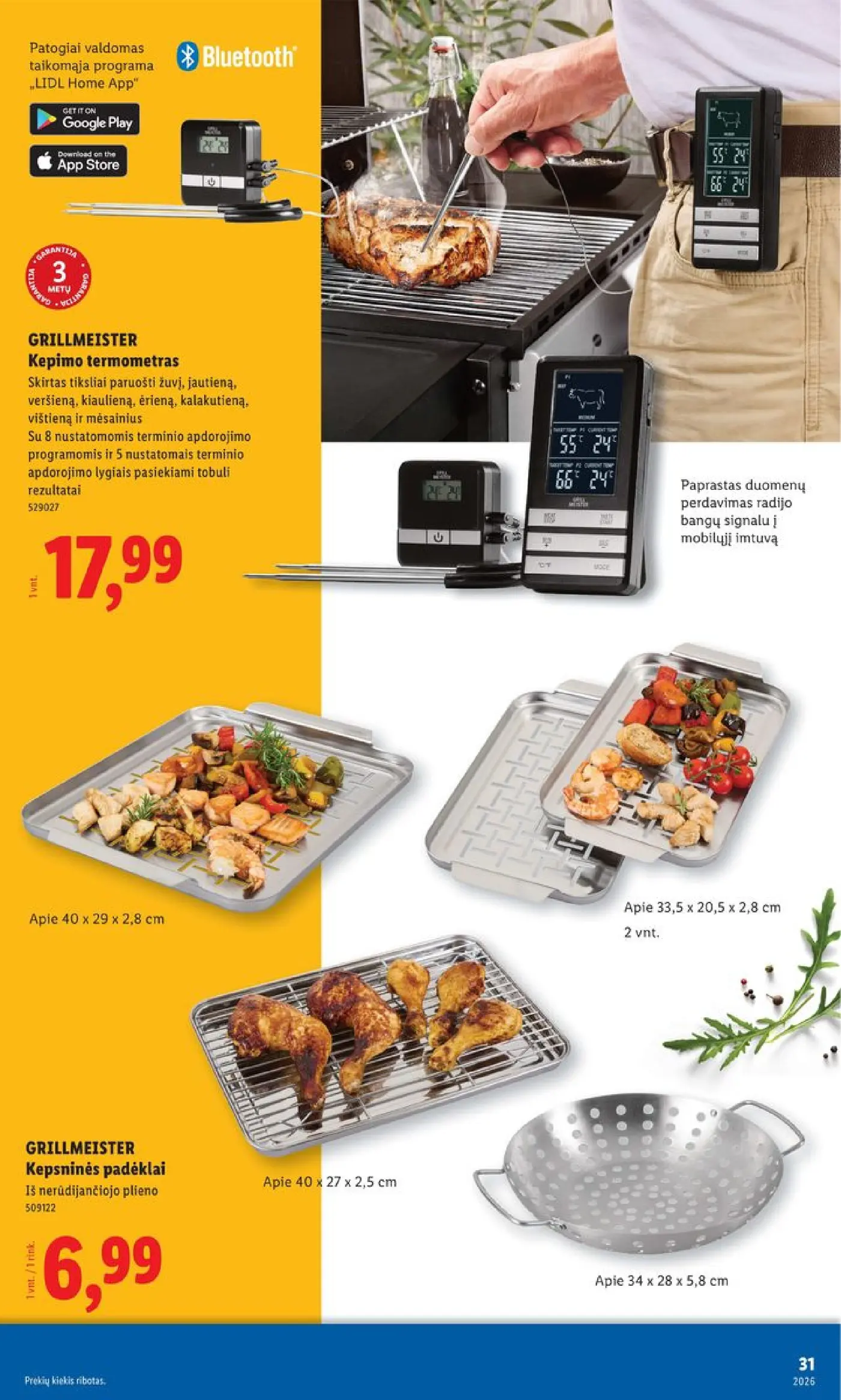 Naujas Lidl nuolaidų leidinys - Grilio katalogas Nuo pirmadienio, 04 06 Nr.15 – 31 puslapis