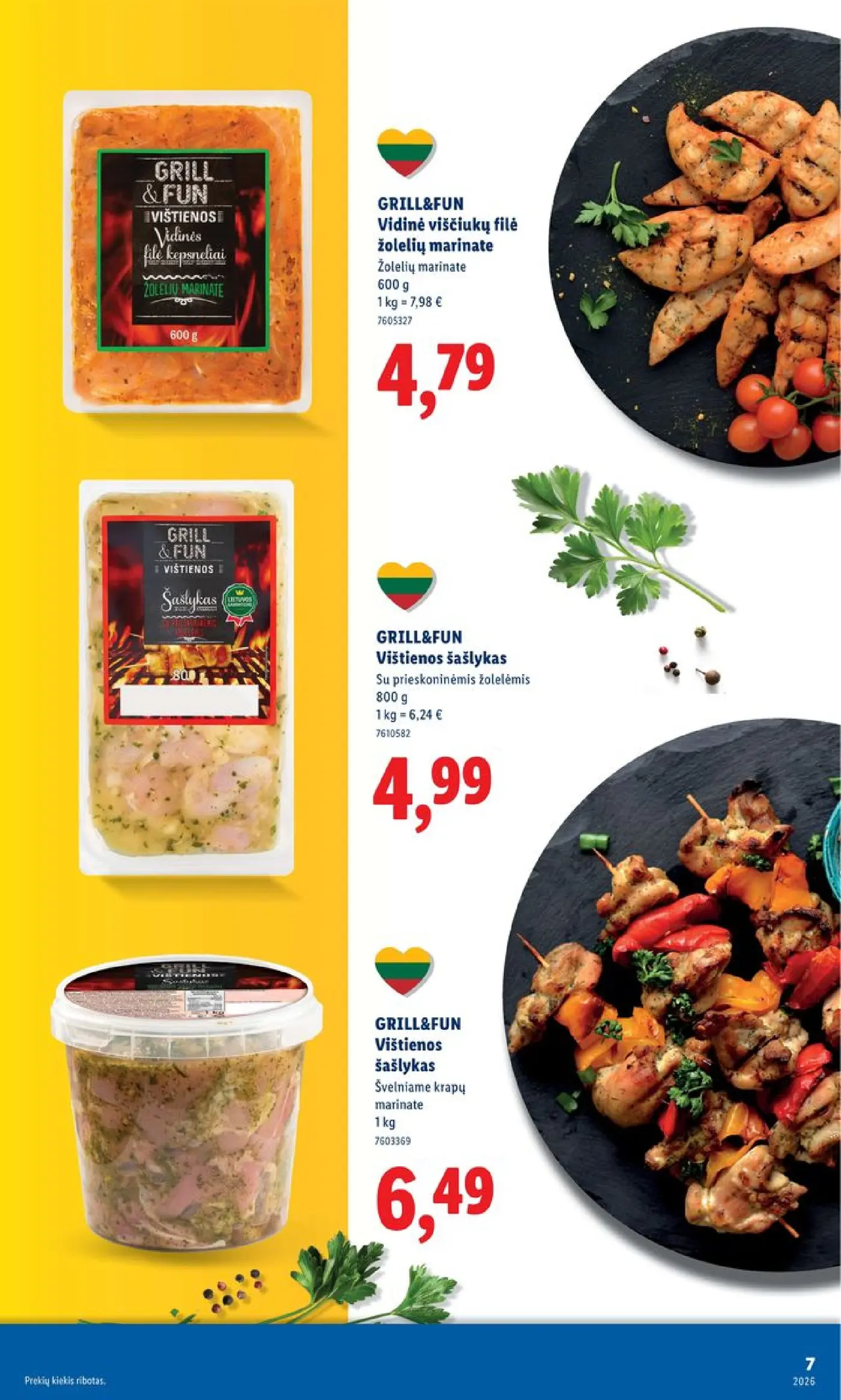 Naujas Lidl nuolaidų leidinys - Grilio katalogas Nuo pirmadienio, 04 06 Nr.15 – 7 puslapis