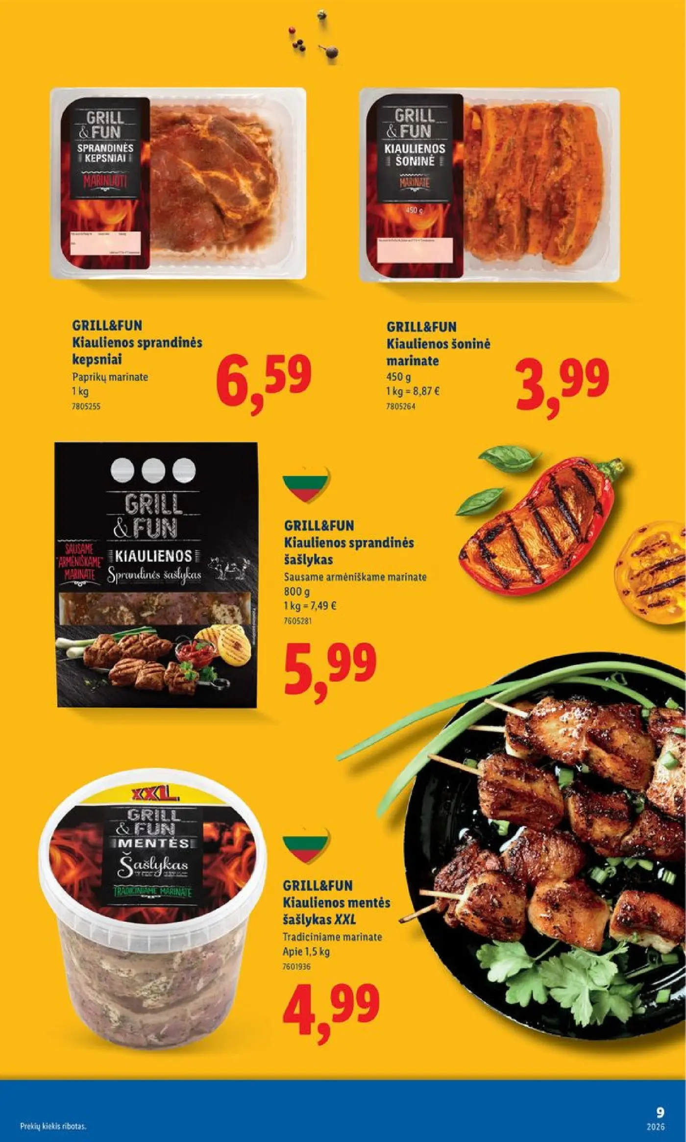 Naujas Lidl nuolaidų leidinys - Grilio katalogas Nuo pirmadienio, 04 06 Nr.15 – 9 puslapis