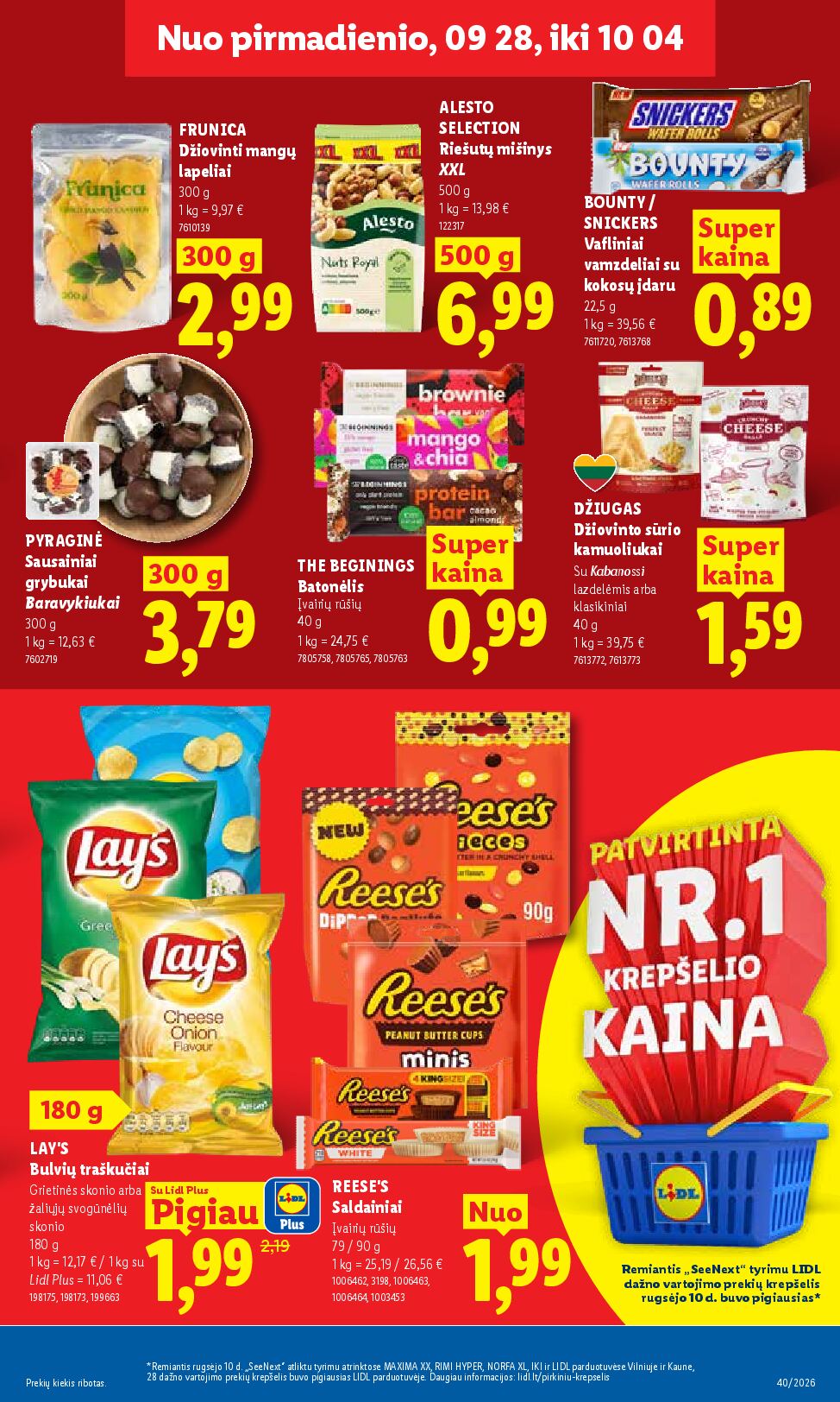 Naujas Lidl nuolaidų leidinys - MAISTO PREKIŲ PASIŪLYMAI Nr.40 – 11 puslapis