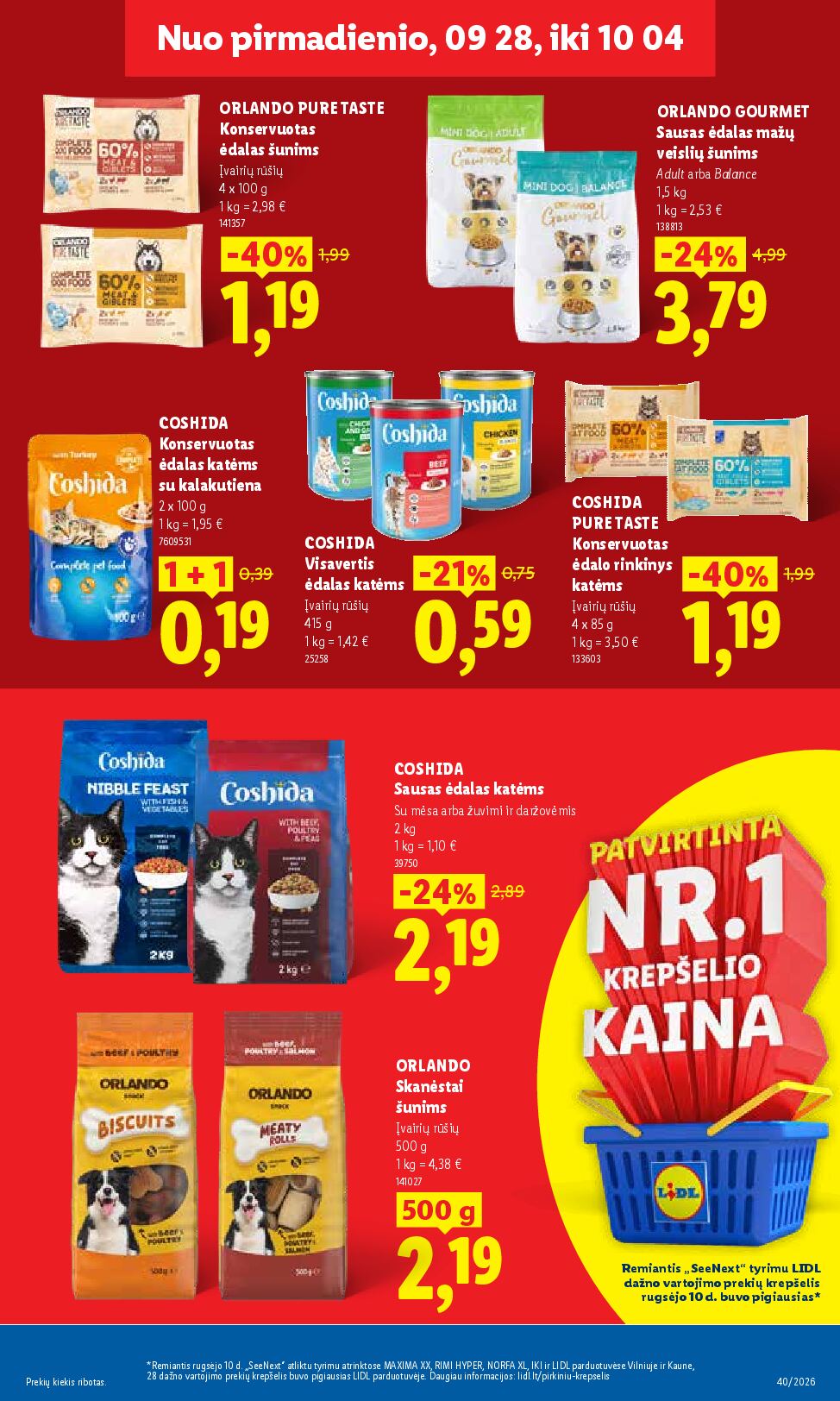 Naujas Lidl nuolaidų leidinys - MAISTO PREKIŲ PASIŪLYMAI Nr.40 – 17 puslapis