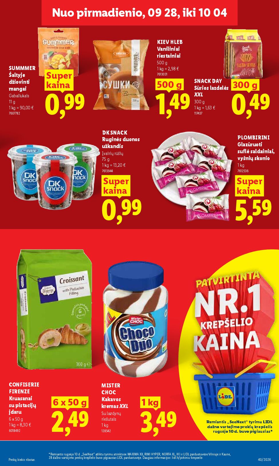 Naujas Lidl nuolaidų leidinys - MAISTO PREKIŲ PASIŪLYMAI Nr.40 – 19 puslapis