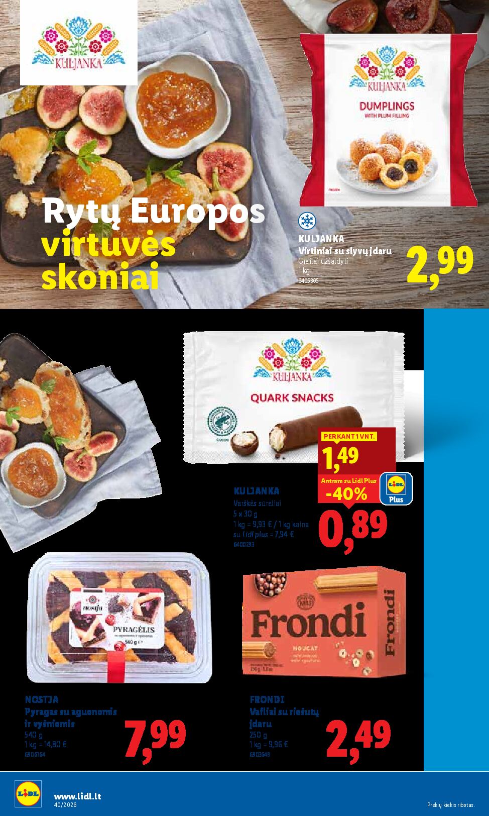 Naujas Lidl nuolaidų leidinys - MAISTO PREKIŲ PASIŪLYMAI Nr.40 – 24 puslapis