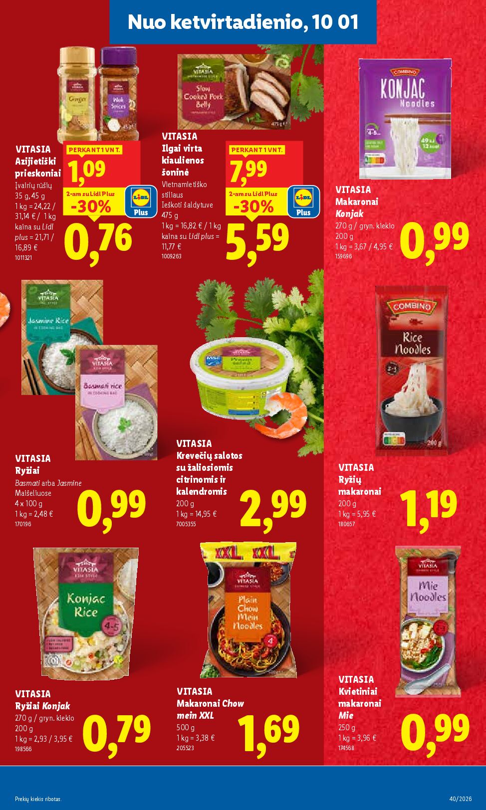 Naujas Lidl nuolaidų leidinys - MAISTO PREKIŲ PASIŪLYMAI Nr.40 – 29 puslapis