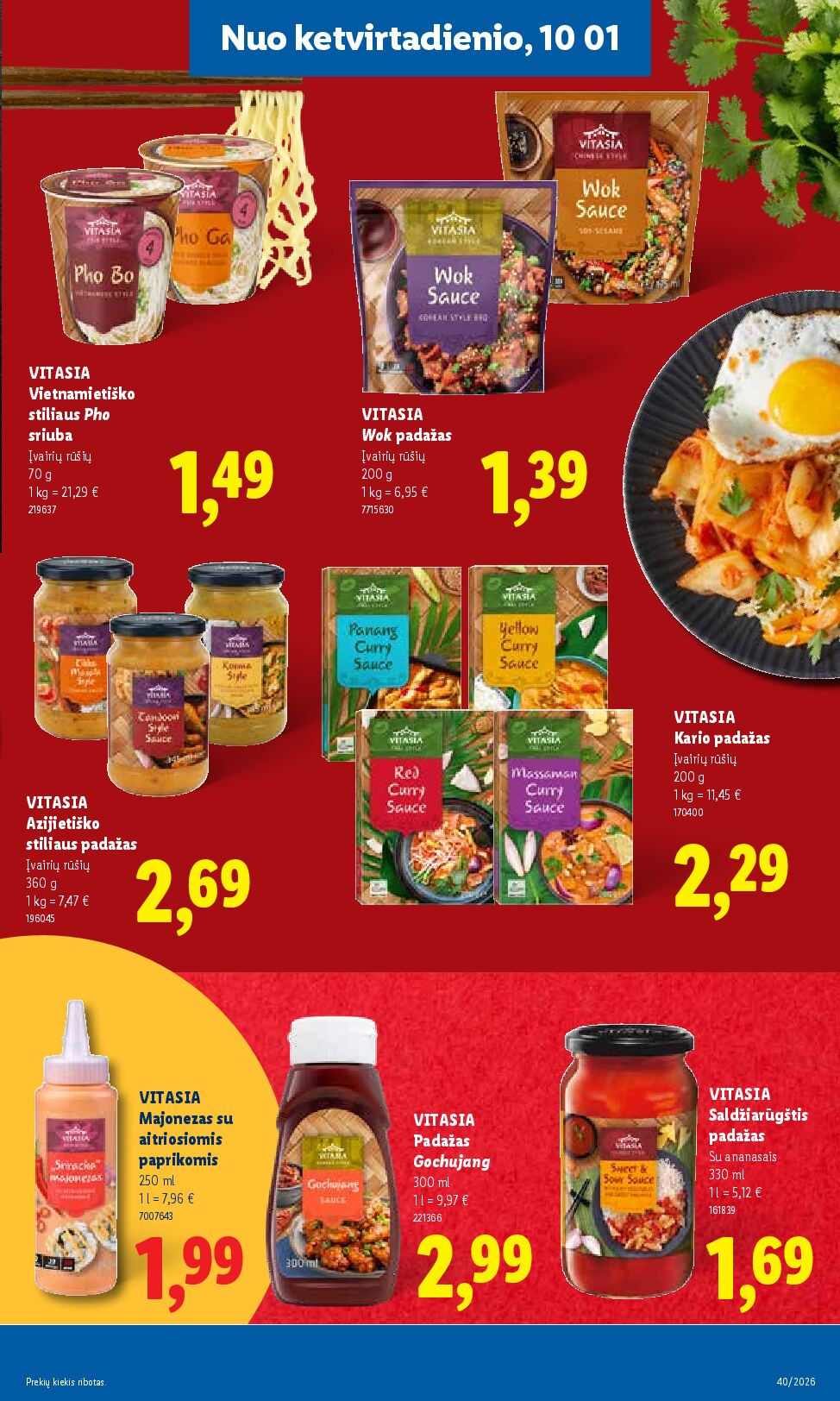 Naujas Lidl nuolaidų leidinys - MAISTO PREKIŲ PASIŪLYMAI Nr.40 – 31 puslapis