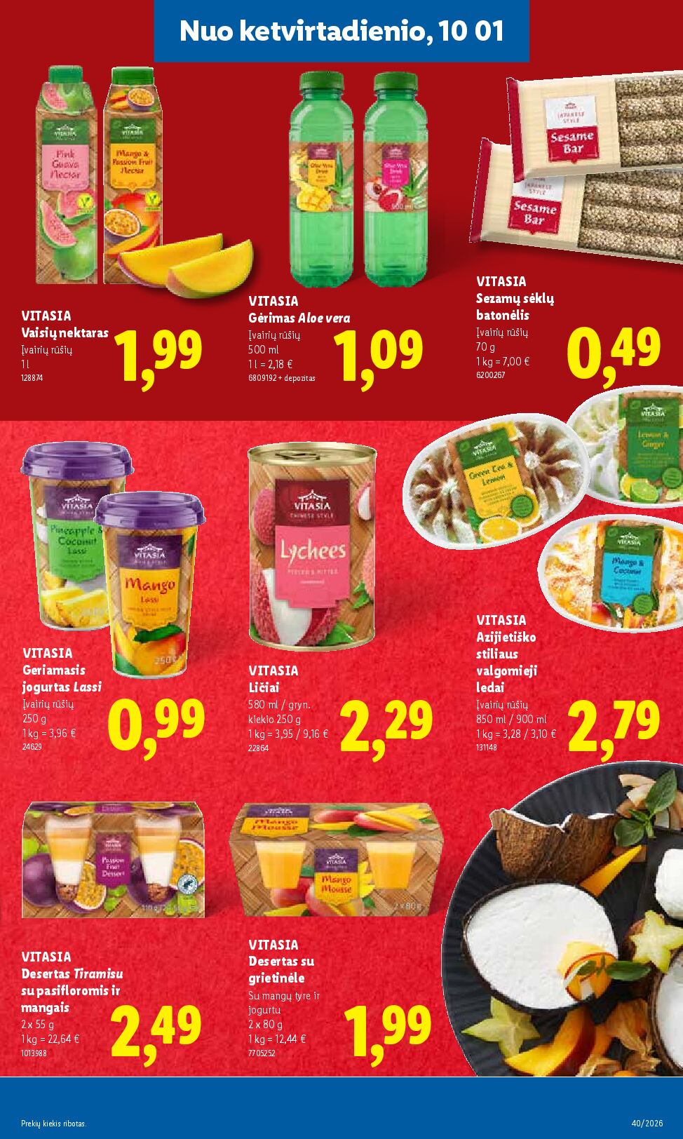 Naujas Lidl nuolaidų leidinys - MAISTO PREKIŲ PASIŪLYMAI Nr.40 – 35 puslapis