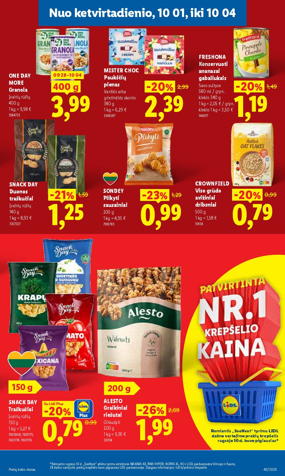 Naujas Lidl nuolaidų leidinys - MAISTO PREKIŲ PASIŪLYMAI Nr.40 – 37 puslapis