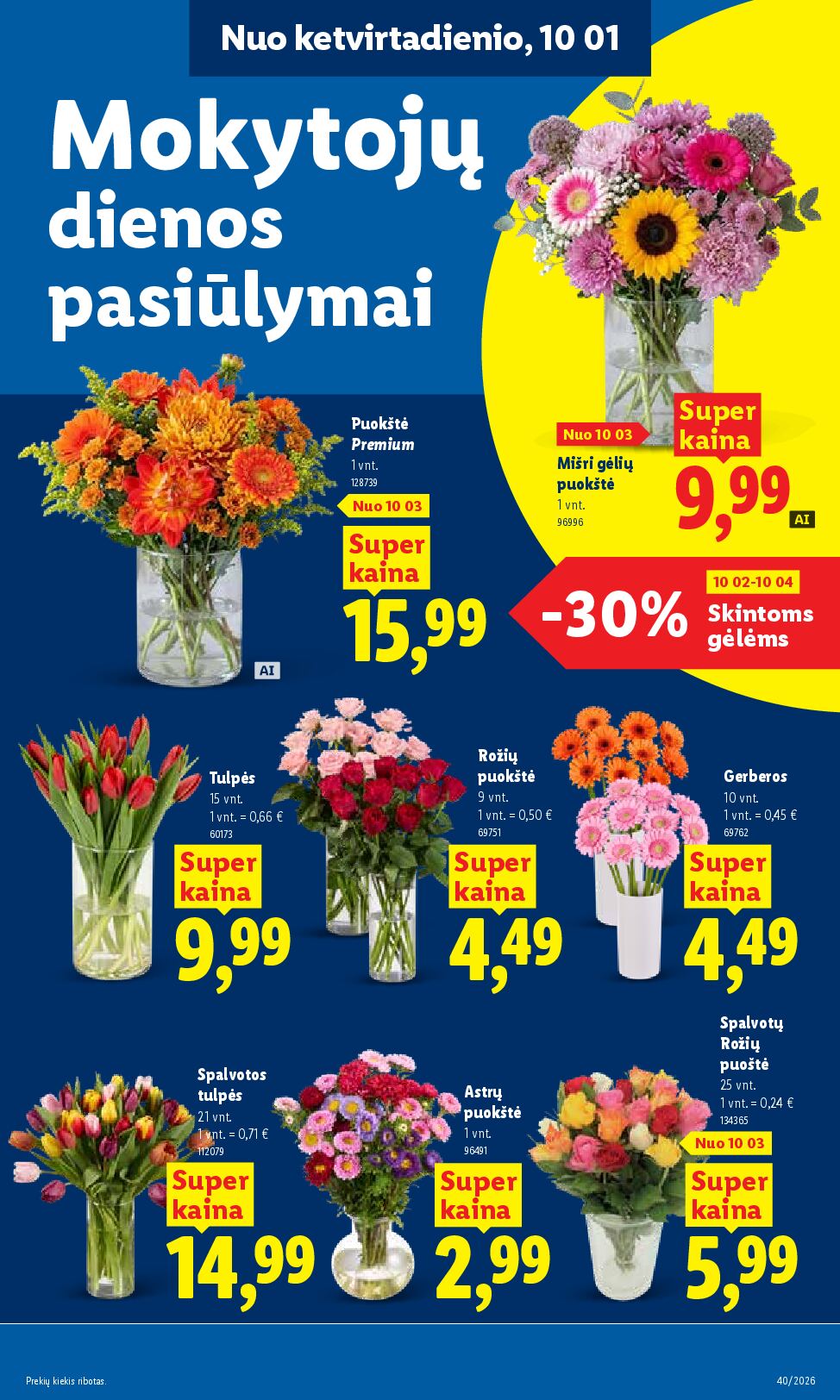 Naujas Lidl nuolaidų leidinys - MAISTO PREKIŲ PASIŪLYMAI Nr.40 – 47 puslapis