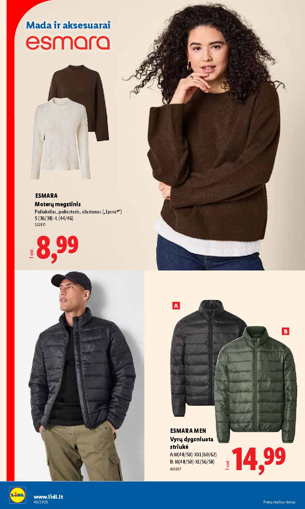 Naujas Lidl nuolaidų leidinys - NE MAISTO PREKIŲ PASIŪLYMAI Nr.40 – 4 puslapis