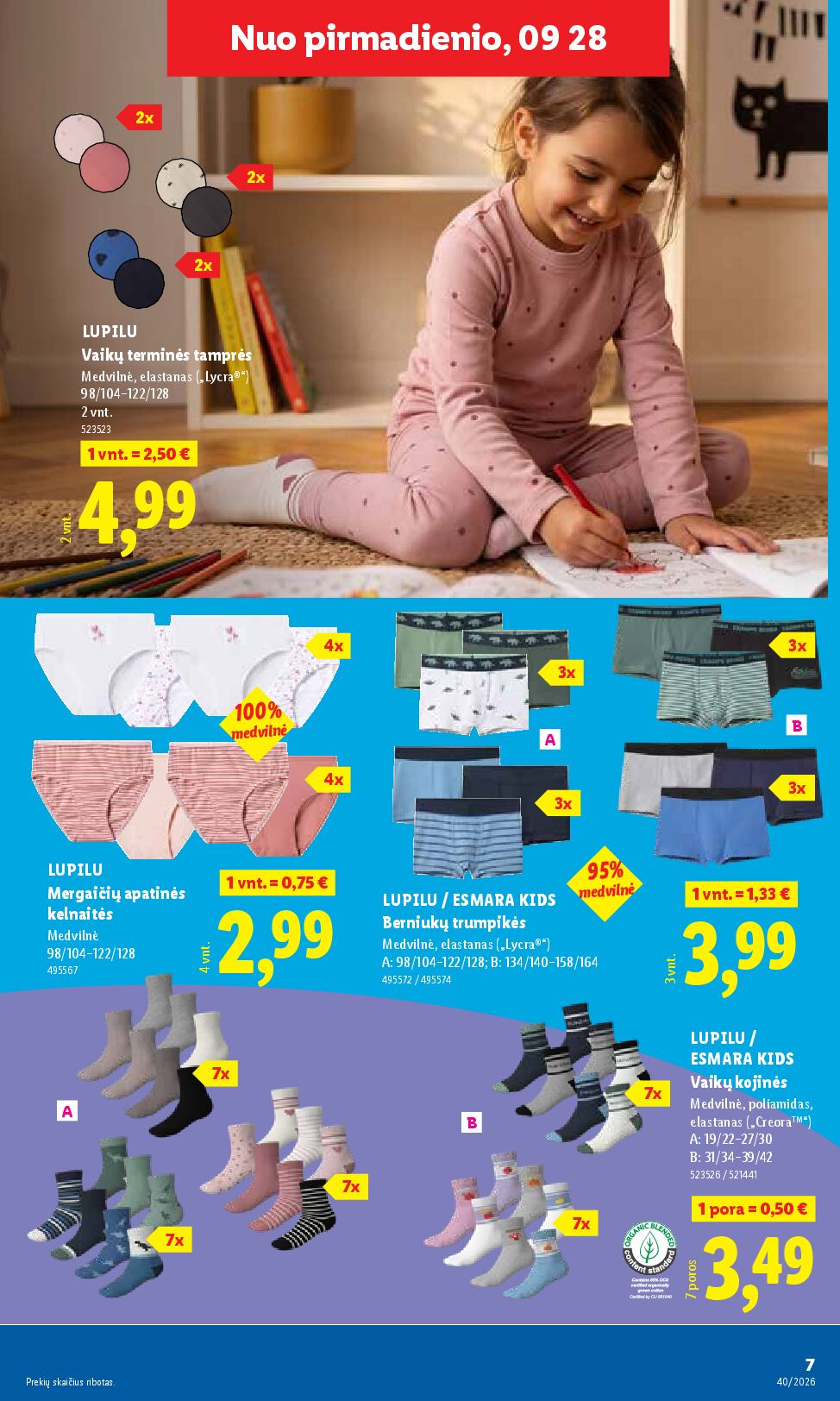 Naujas Lidl nuolaidų leidinys - NE MAISTO PREKIŲ PASIŪLYMAI Nr.40 – 7 puslapis