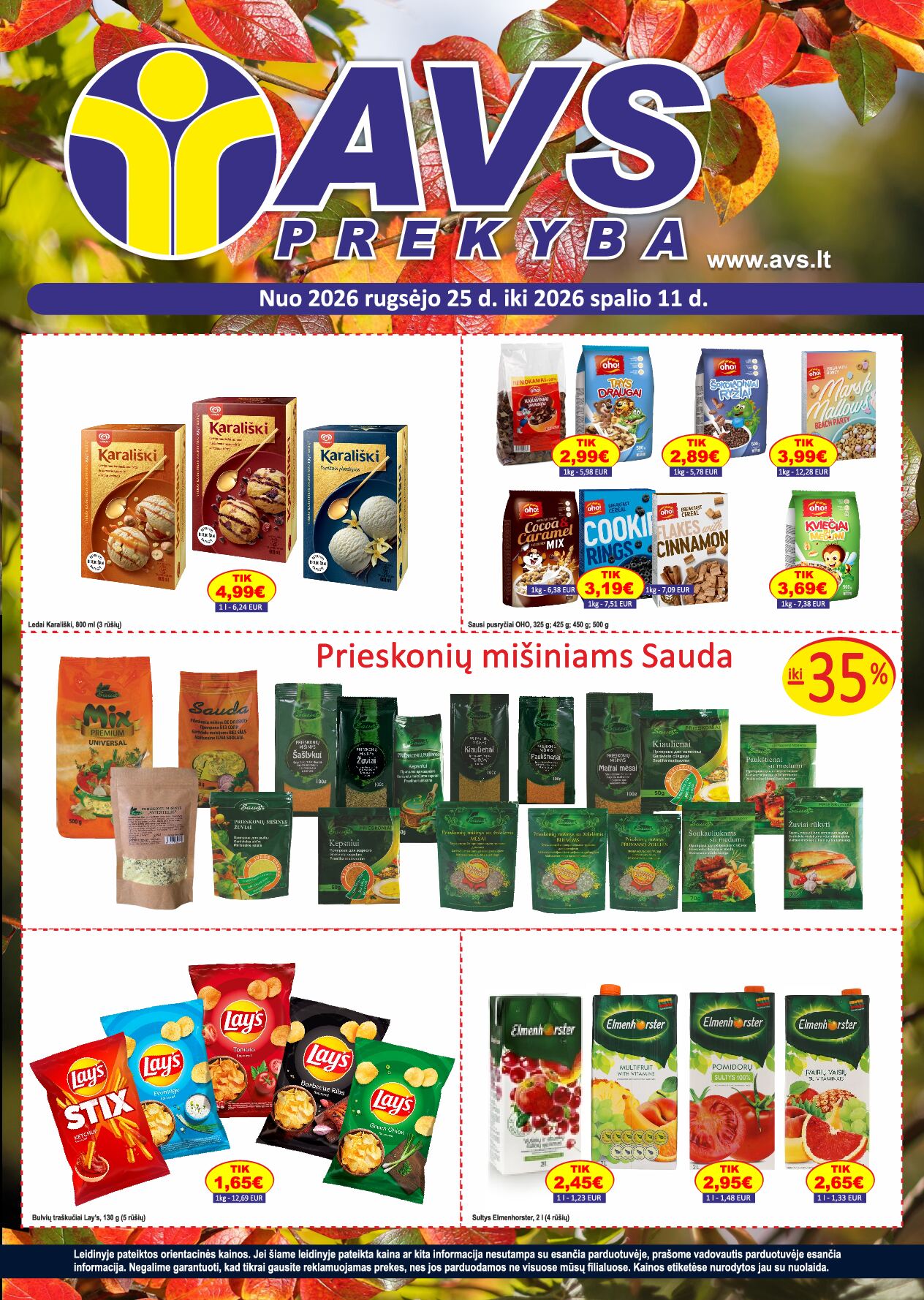 AVS leidinys 2026 09 25 - 2026 10 11 PDF FORMATU. – 1 puslapis