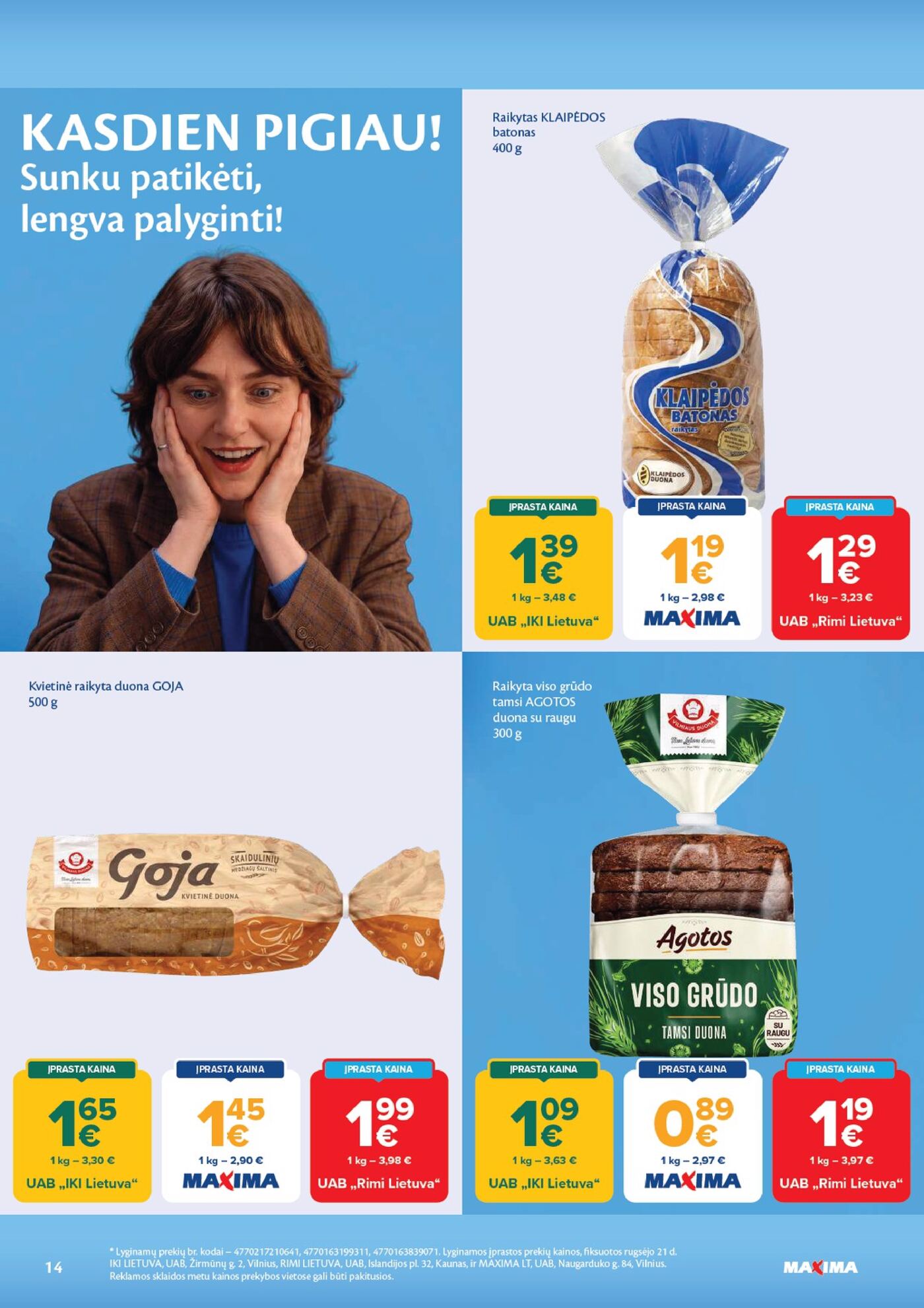 Naujas Maxima nuolaidų leidinys - AČIŪ savaitinis leidinys Nr. 40 – 14 puslapis