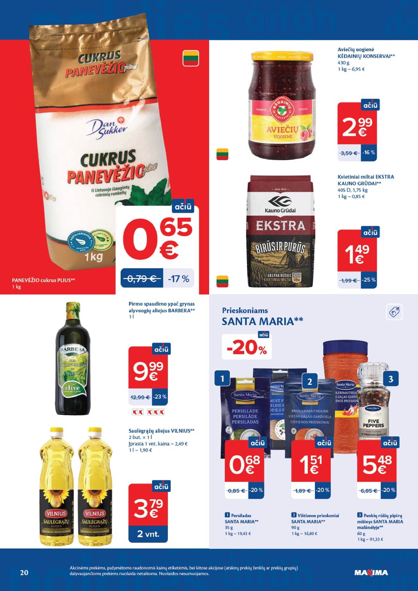 Naujas Maxima nuolaidų leidinys - AČIŪ savaitinis leidinys Nr. 40 – 20 puslapis