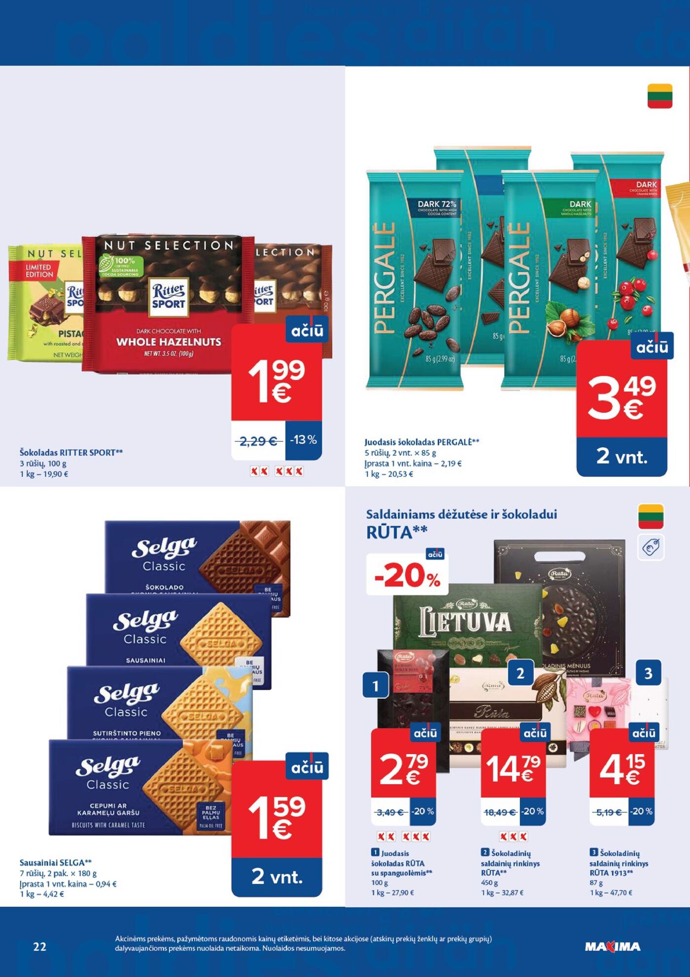 Naujas Maxima nuolaidų leidinys - AČIŪ savaitinis leidinys Nr. 40 – 22 puslapis