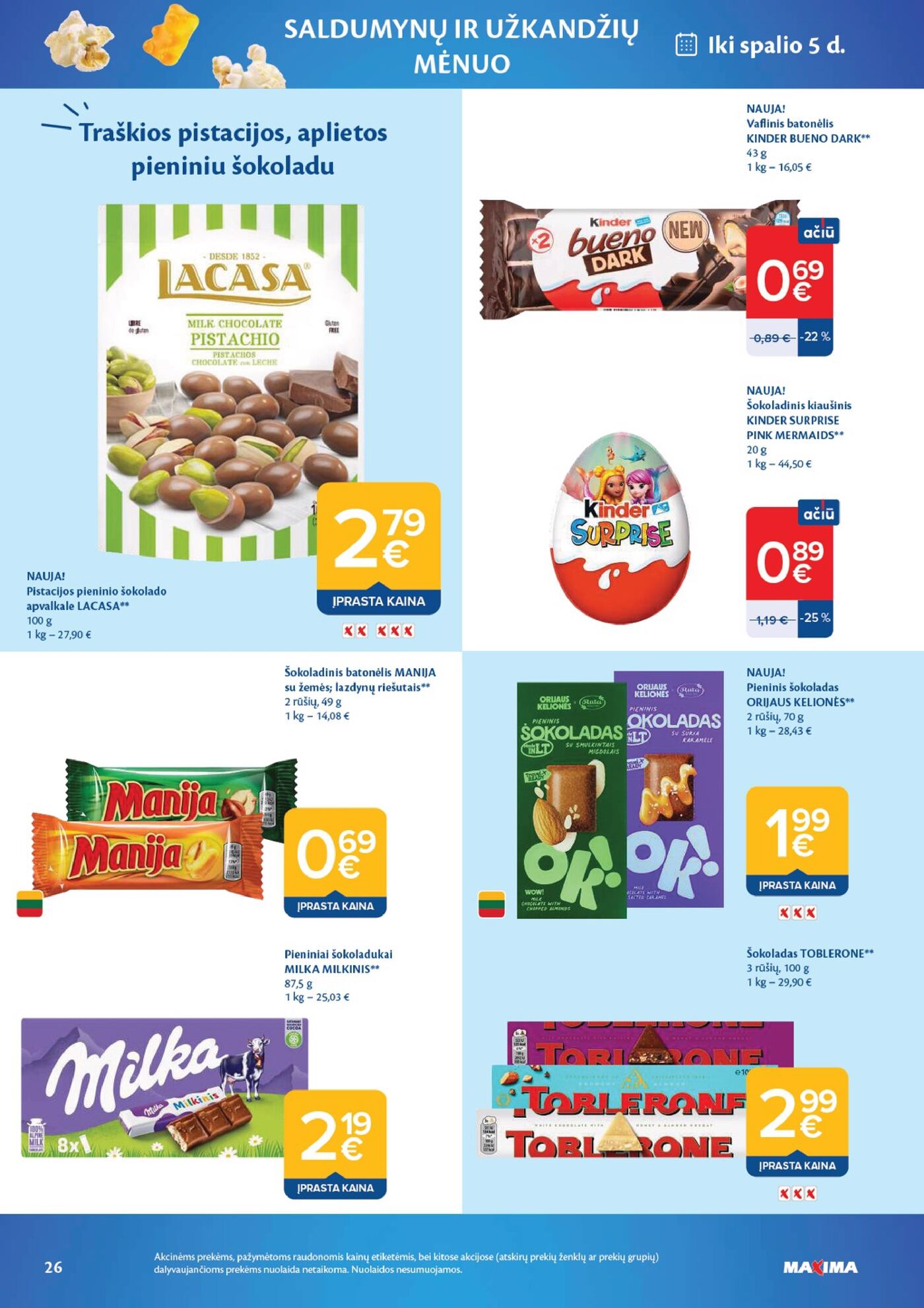 Naujas Maxima nuolaidų leidinys - AČIŪ savaitinis leidinys Nr. 40 – 26 puslapis