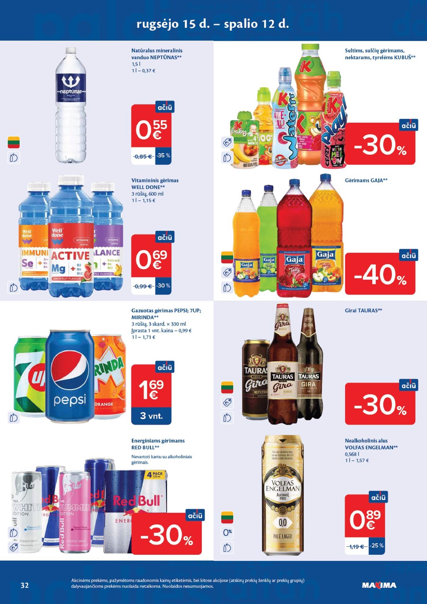 Naujas Maxima nuolaidų leidinys - AČIŪ savaitinis leidinys Nr. 40 – 32 puslapis