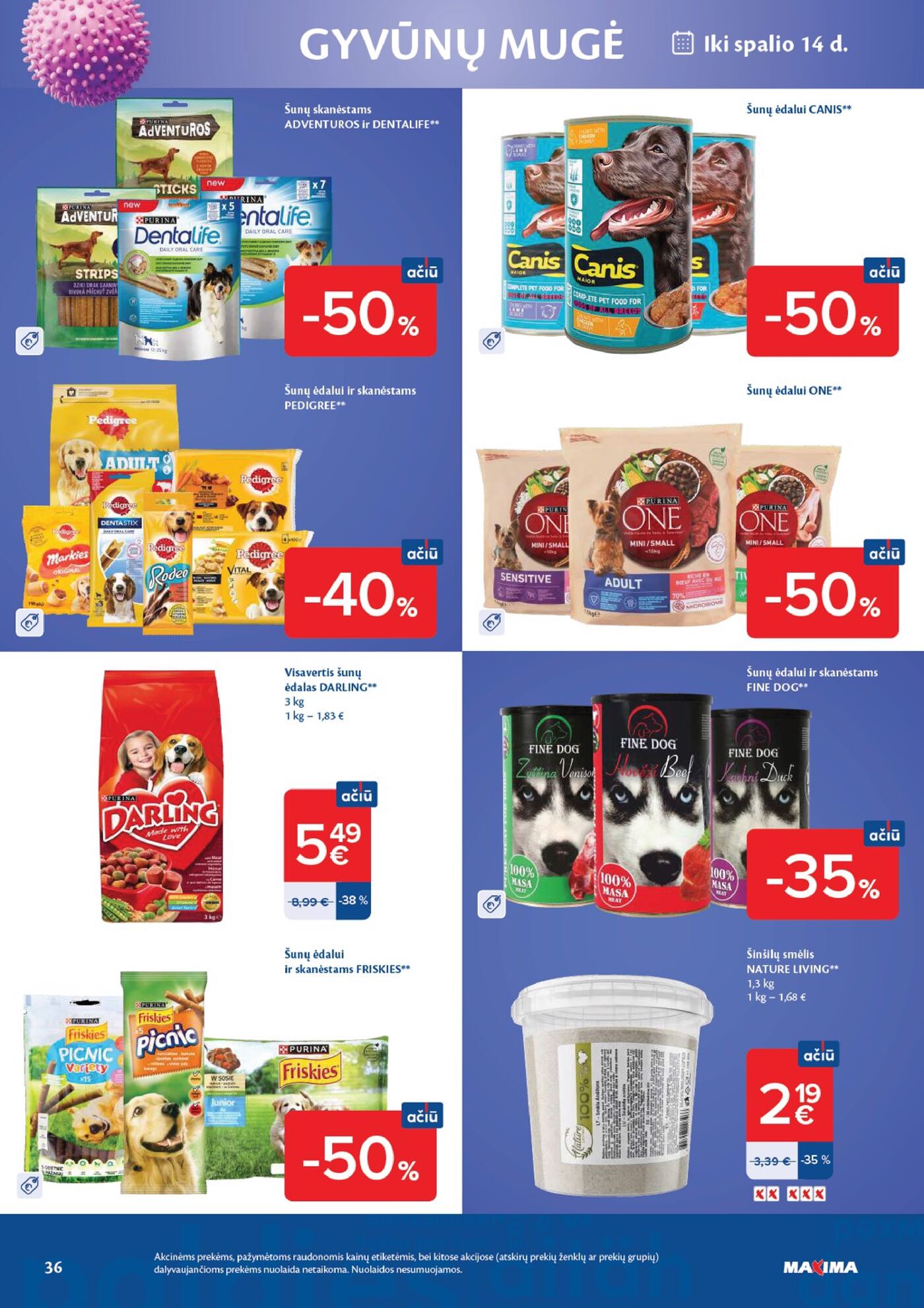 Naujas Maxima nuolaidų leidinys - AČIŪ savaitinis leidinys Nr. 40 – 36 puslapis