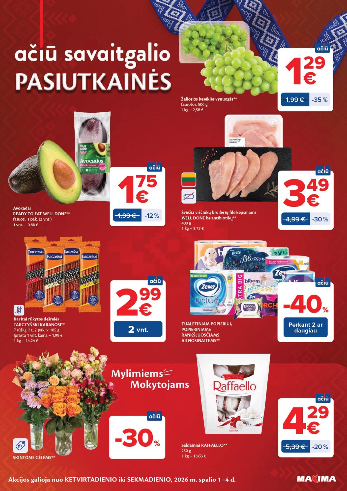 Naujas Maxima nuolaidų leidinys - AČIŪ savaitinis leidinys Nr. 40 – 48 puslapis