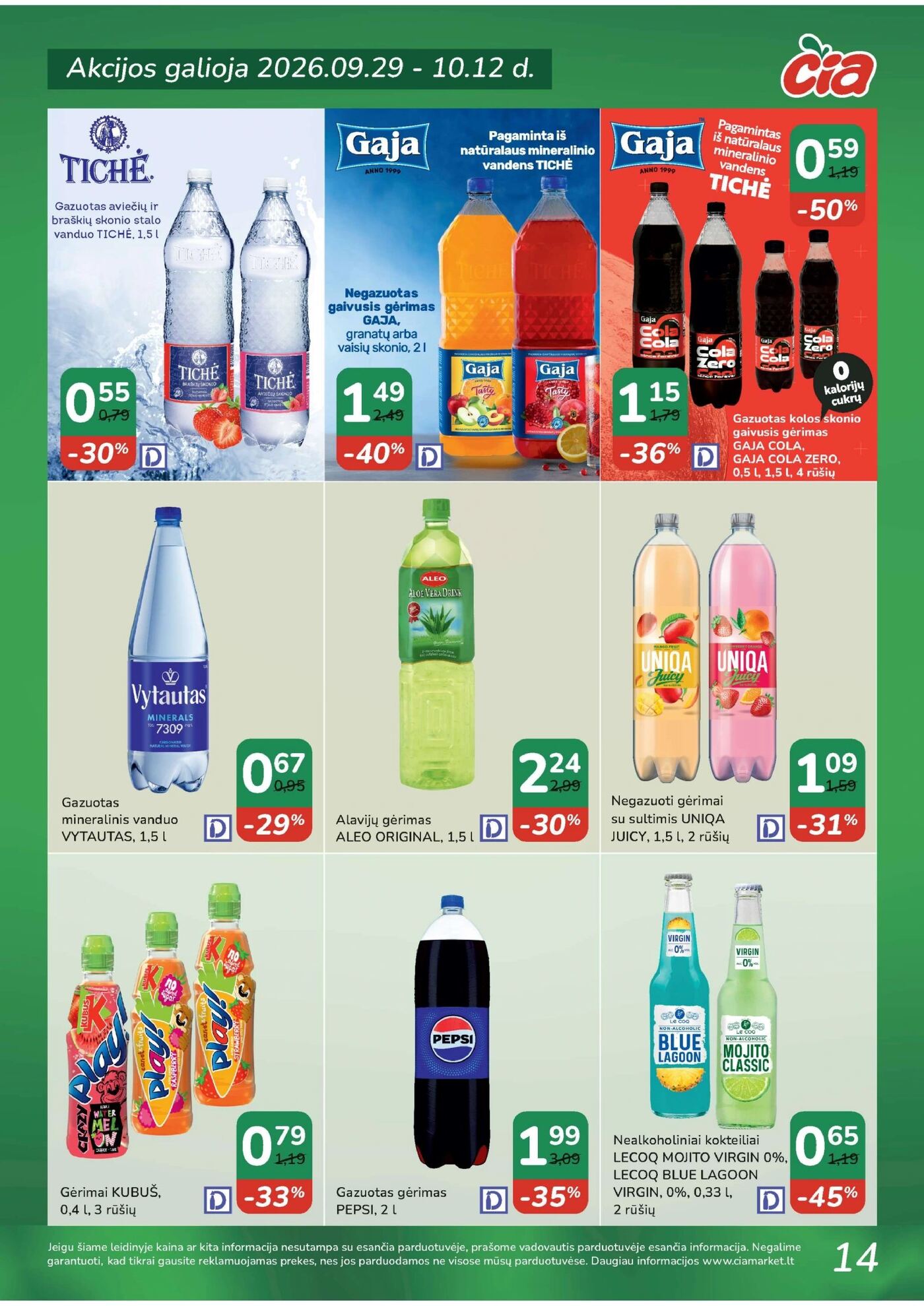 Čia Akcijų leidinys: TOP PREKĖS – 15 puslapis