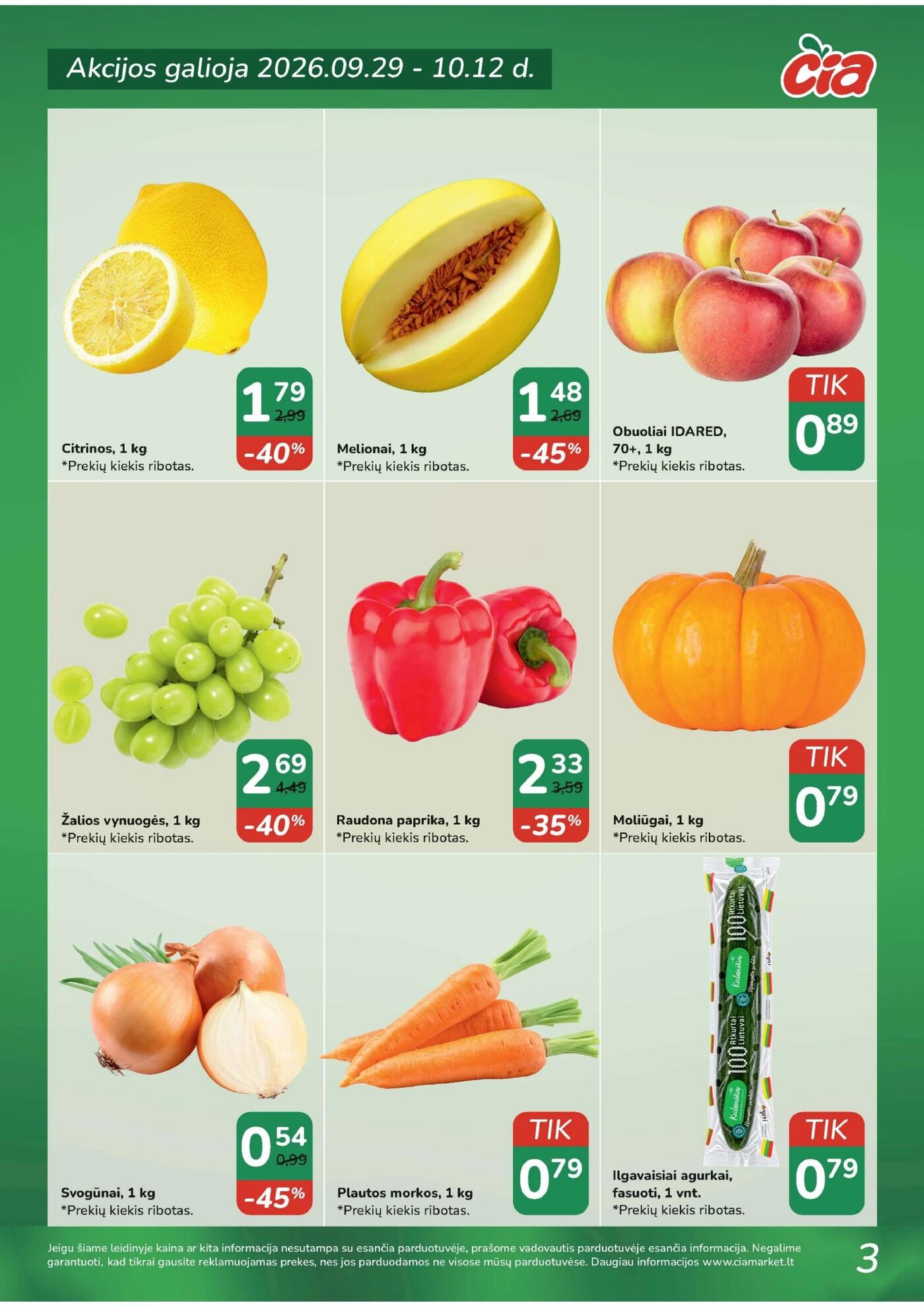 Čia Akcijų leidinys: TOP PREKĖS – 3 puslapis