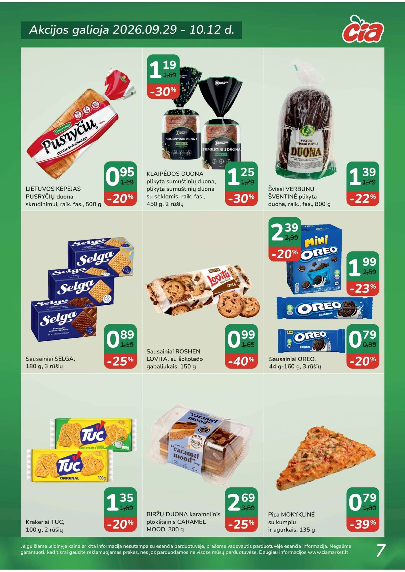 Čia Akcijų leidinys: TOP PREKĖS – 6 puslapis